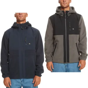 Quiksilver Mens Polar Full Zip Hooded Fleece Jacket