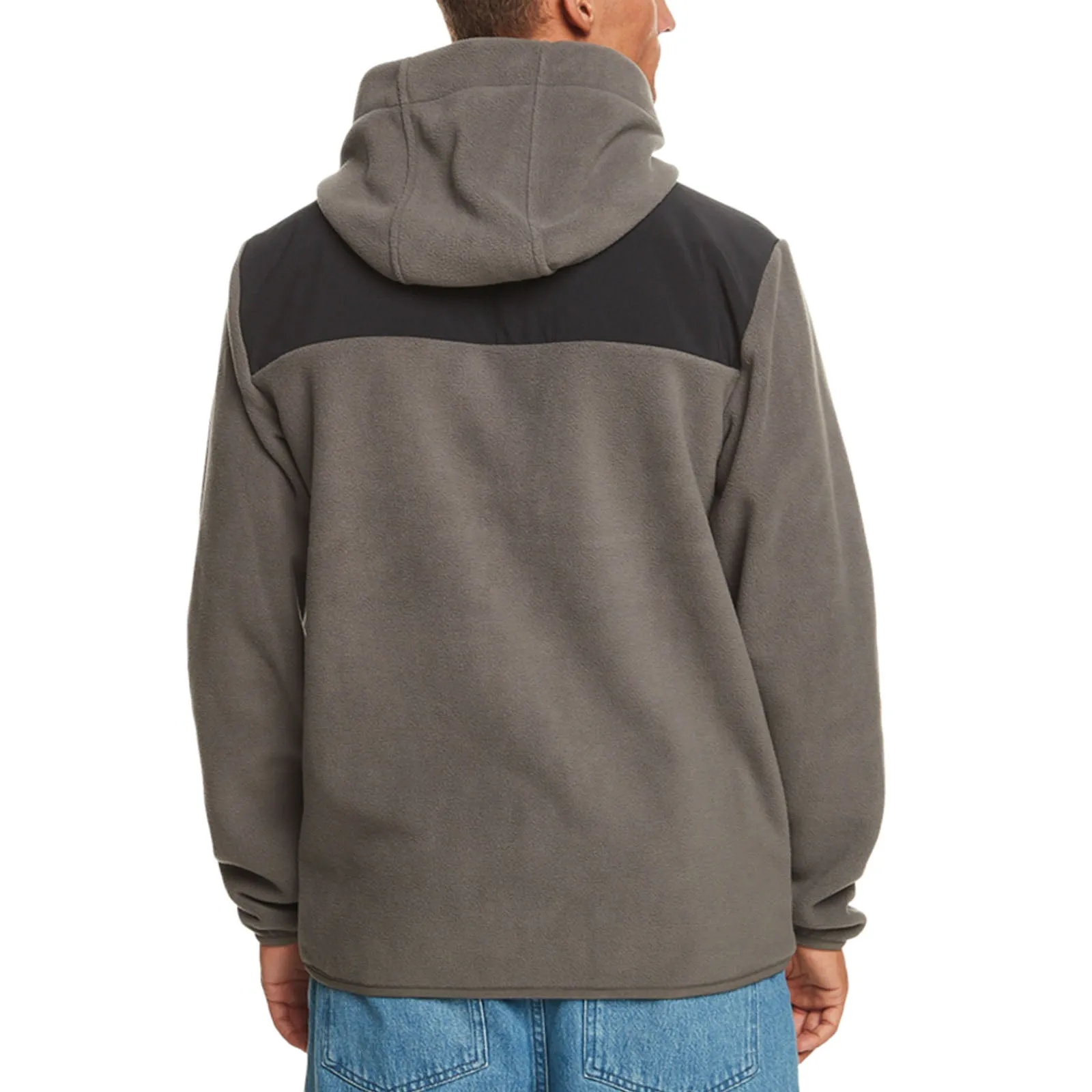 Quiksilver Mens Polar Full Zip Hooded Fleece Jacket