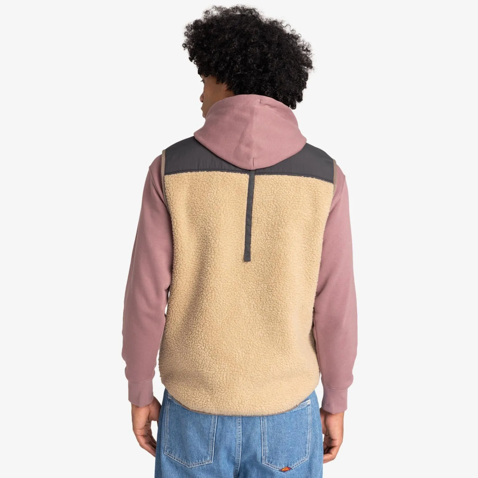 Quiksilver Mens Shallow Water Sherpa Fleece Gilet