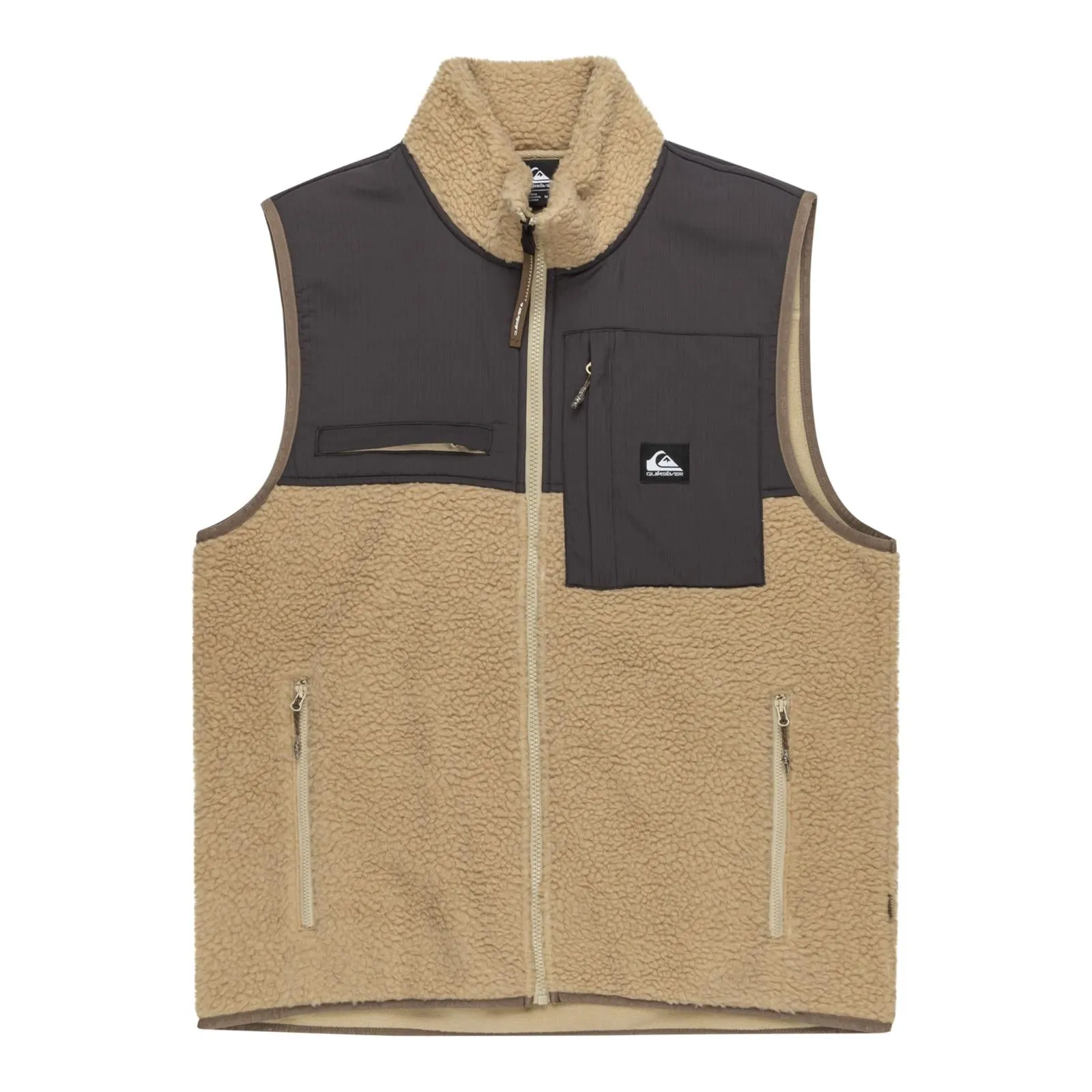 Quiksilver Mens Shallow Water Sherpa Fleece Gilet