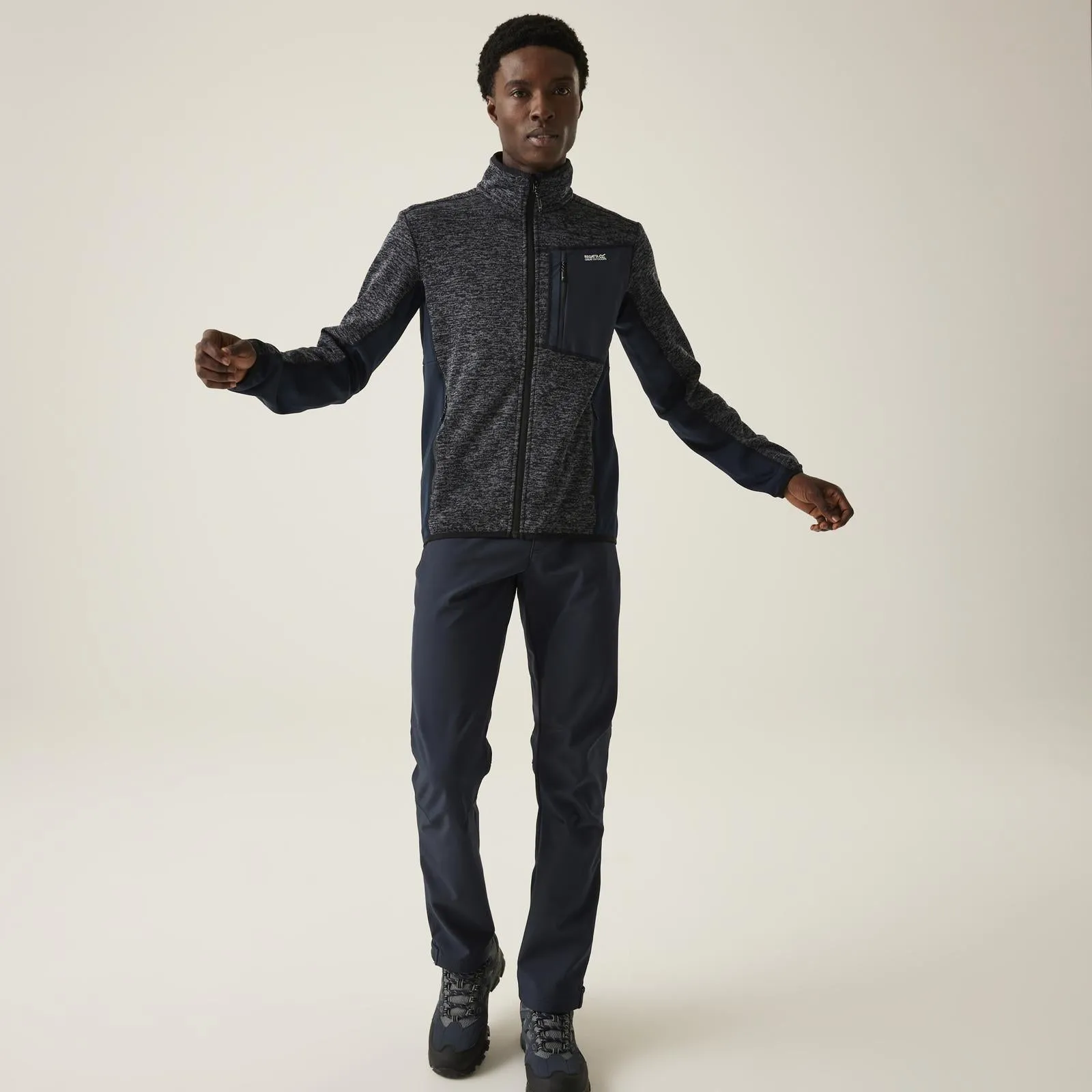 Regatta Mens Baslinn Full Zip Outdoor Fleece Jacket
