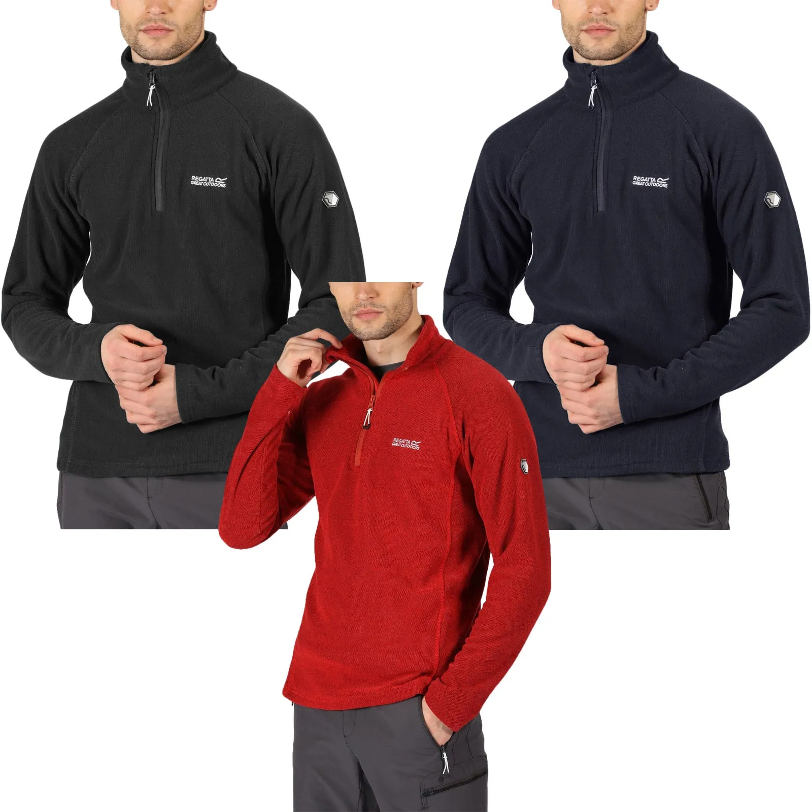 Regatta Mens Kenger Half Zip Midweight Fleece
