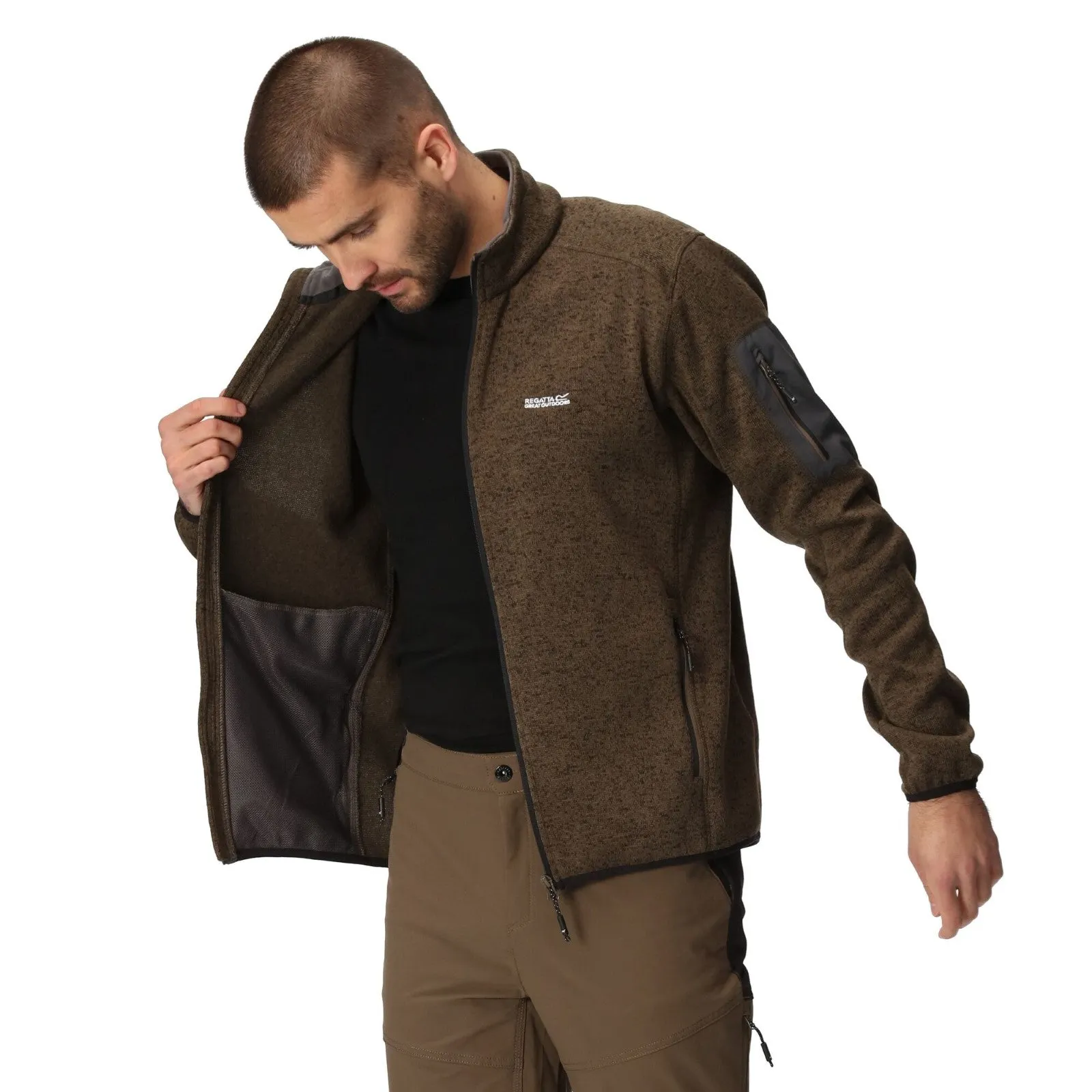 Regatta Mens Newhill Full Zip High Neck Fleece