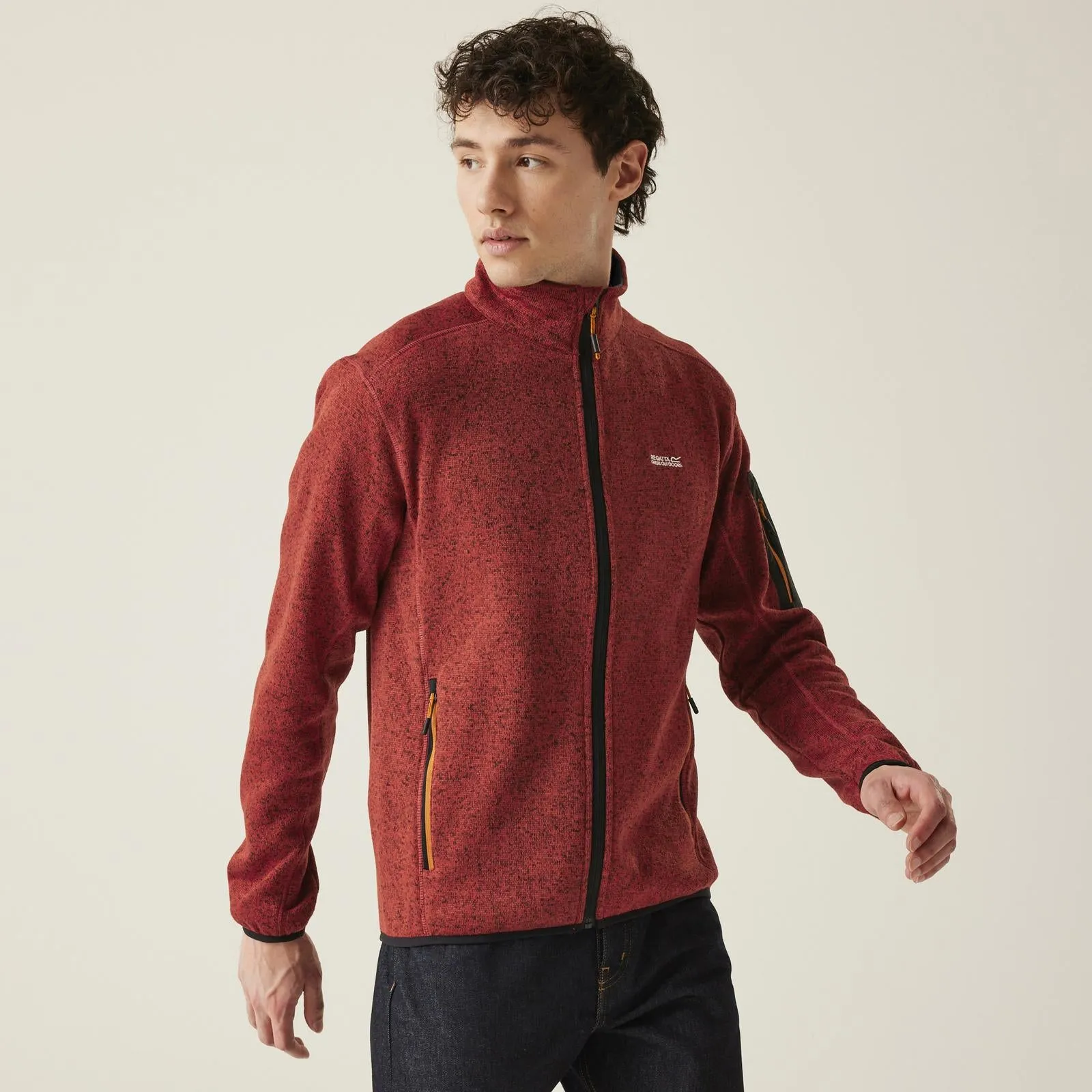 Regatta Mens Newhill Full Zip High Neck Fleece