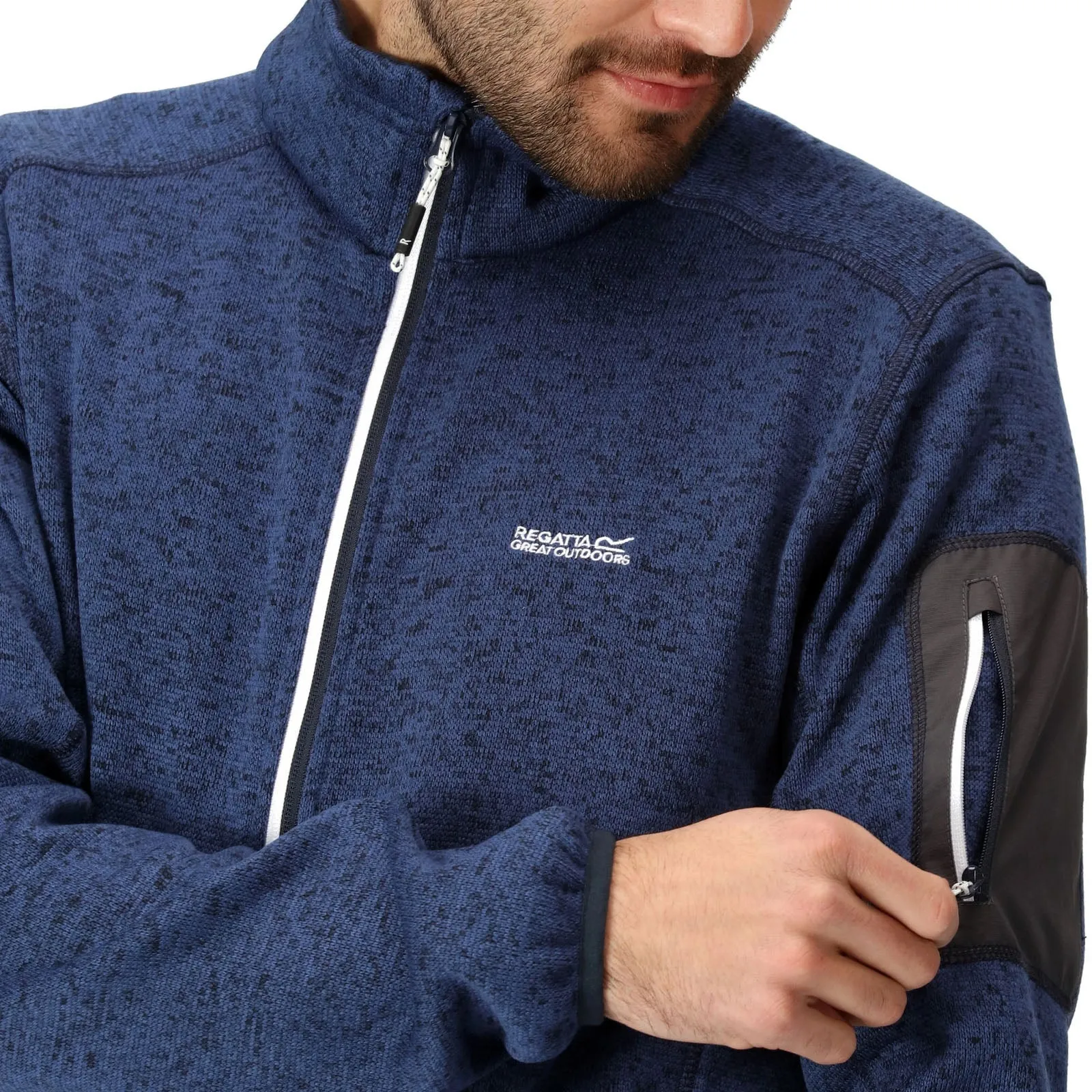 Regatta Mens Newhill Full Zip High Neck Fleece
