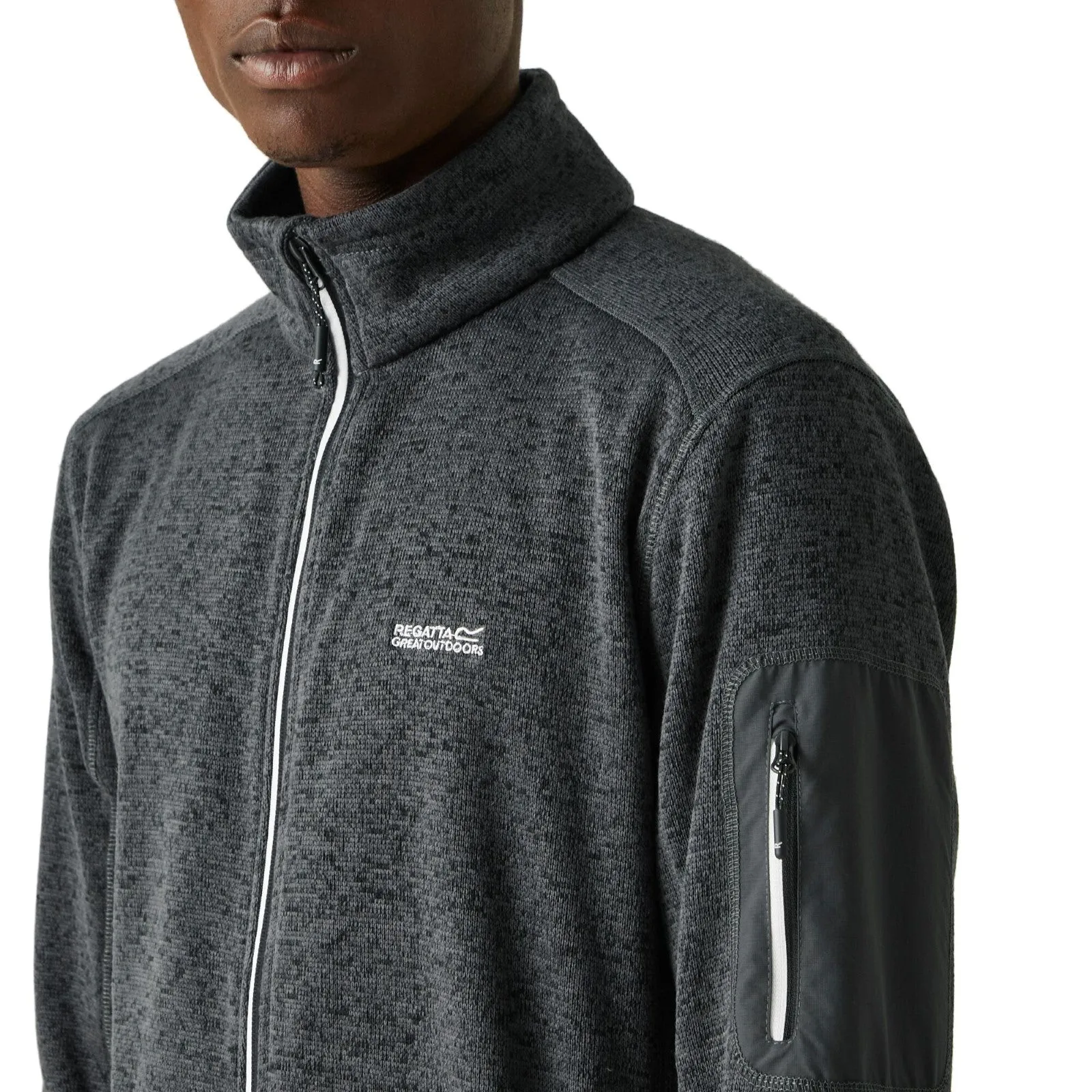Regatta Mens Newhill Full Zip High Neck Fleece