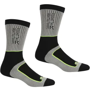 Regatta Mens Samaris 2 Season Two Pack Quickdrying Walking Socks - Steel