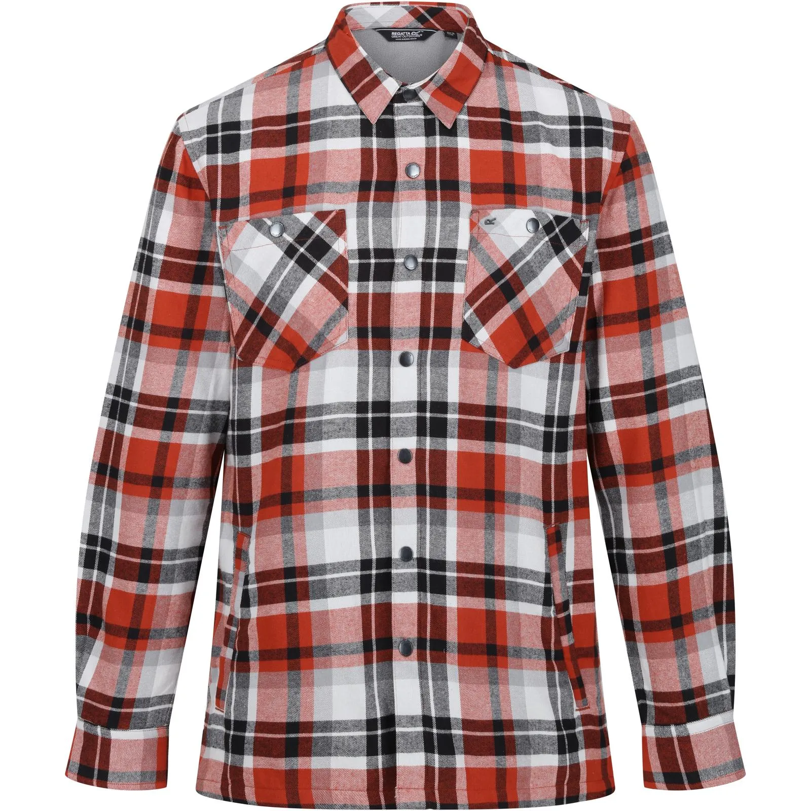 Regatta Mens Thamos Long Sleeve Checkered Brushed Shirt