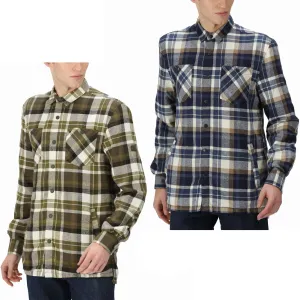 Regatta Mens Thamos Long Sleeve Checkered Brushed Shirt