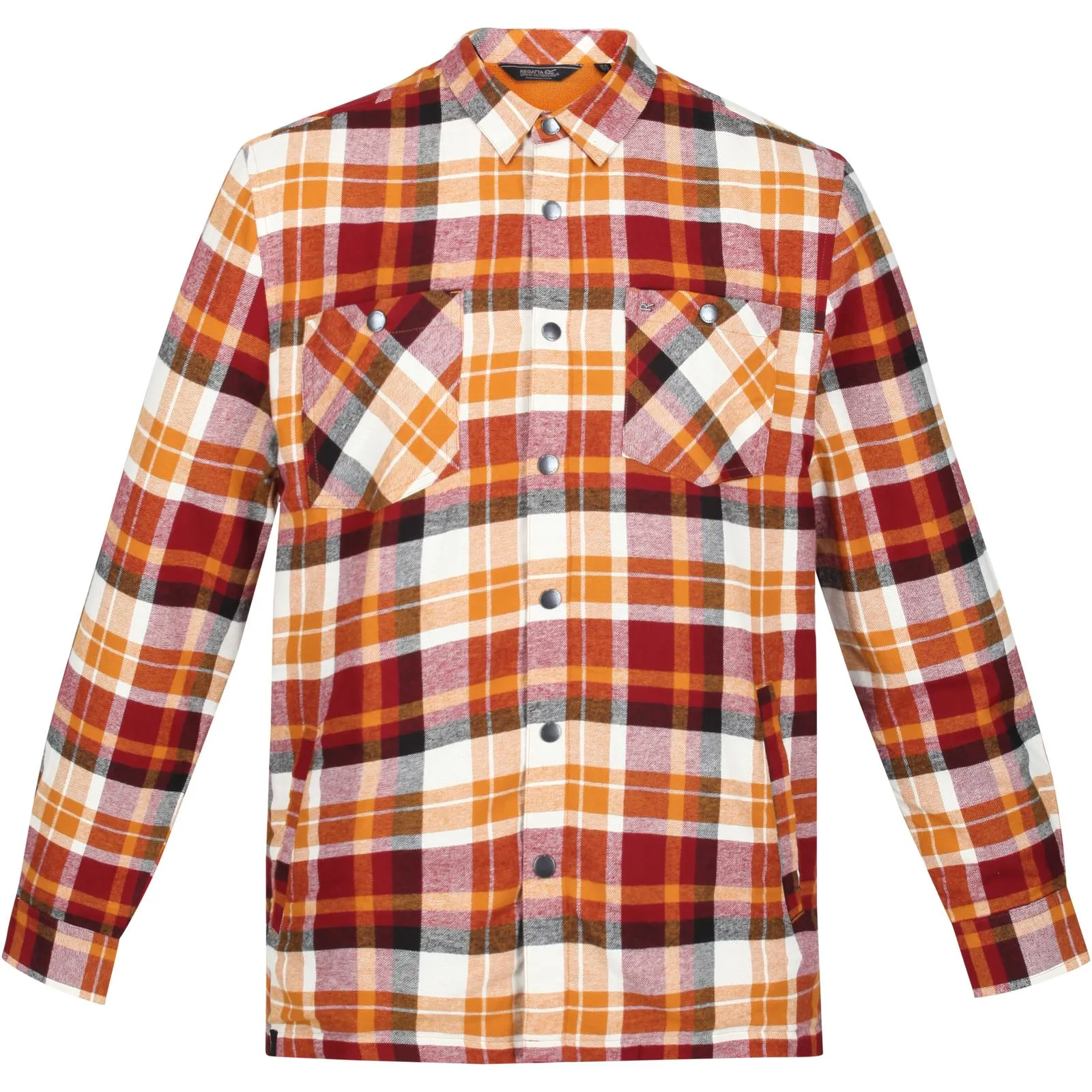 Regatta Mens Thamos Long Sleeve Checkered Brushed Shirt
