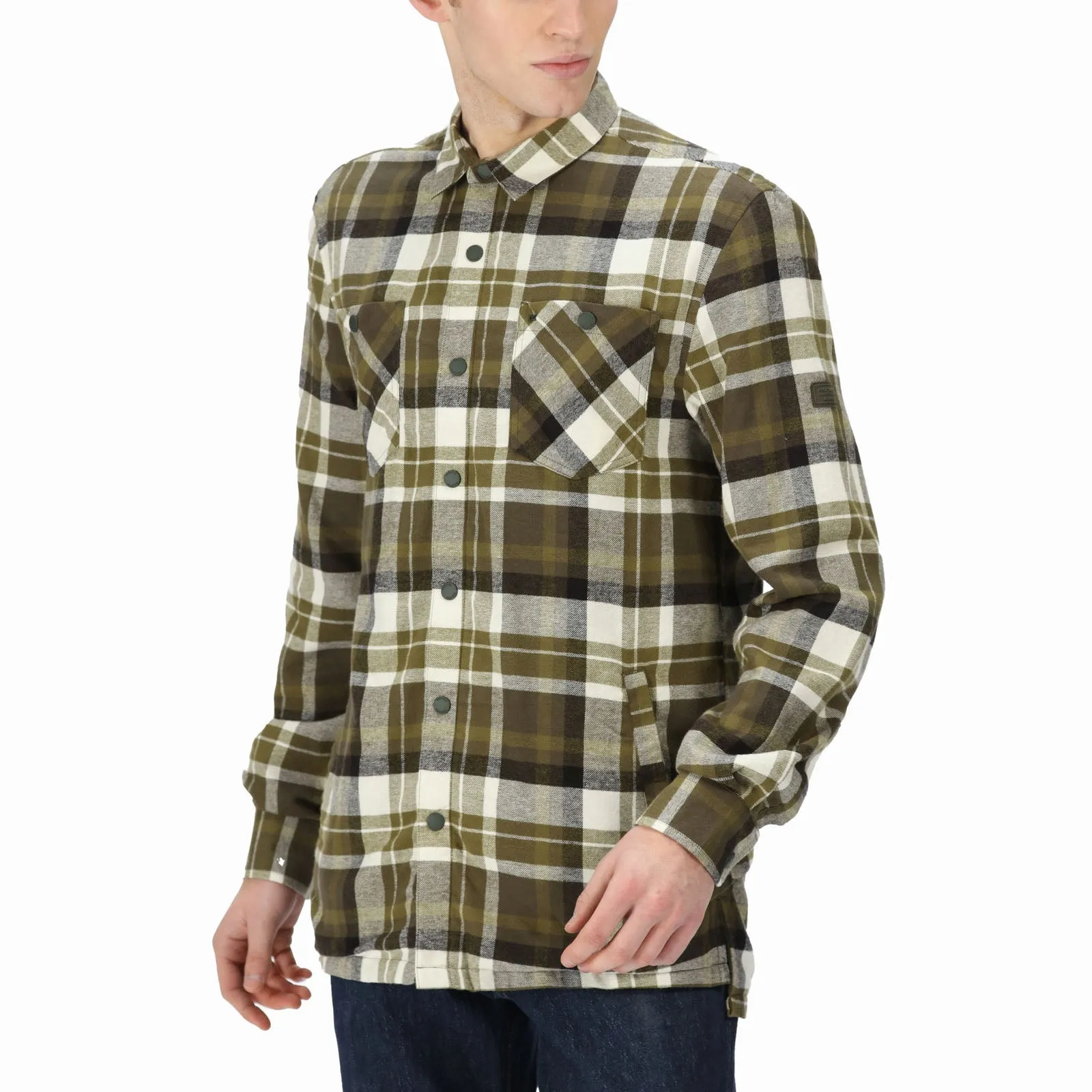 Regatta Mens Thamos Long Sleeve Checkered Brushed Shirt