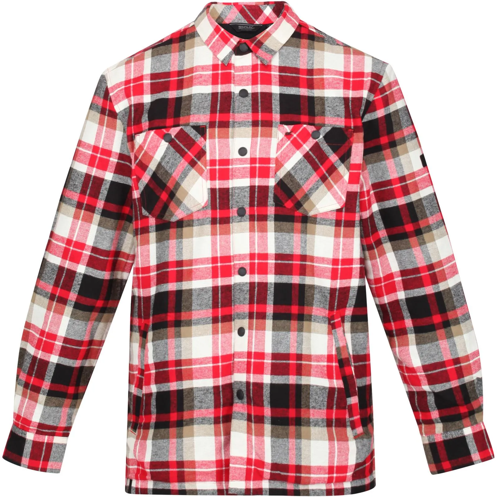 Regatta Mens Thamos Long Sleeve Checkered Brushed Shirt