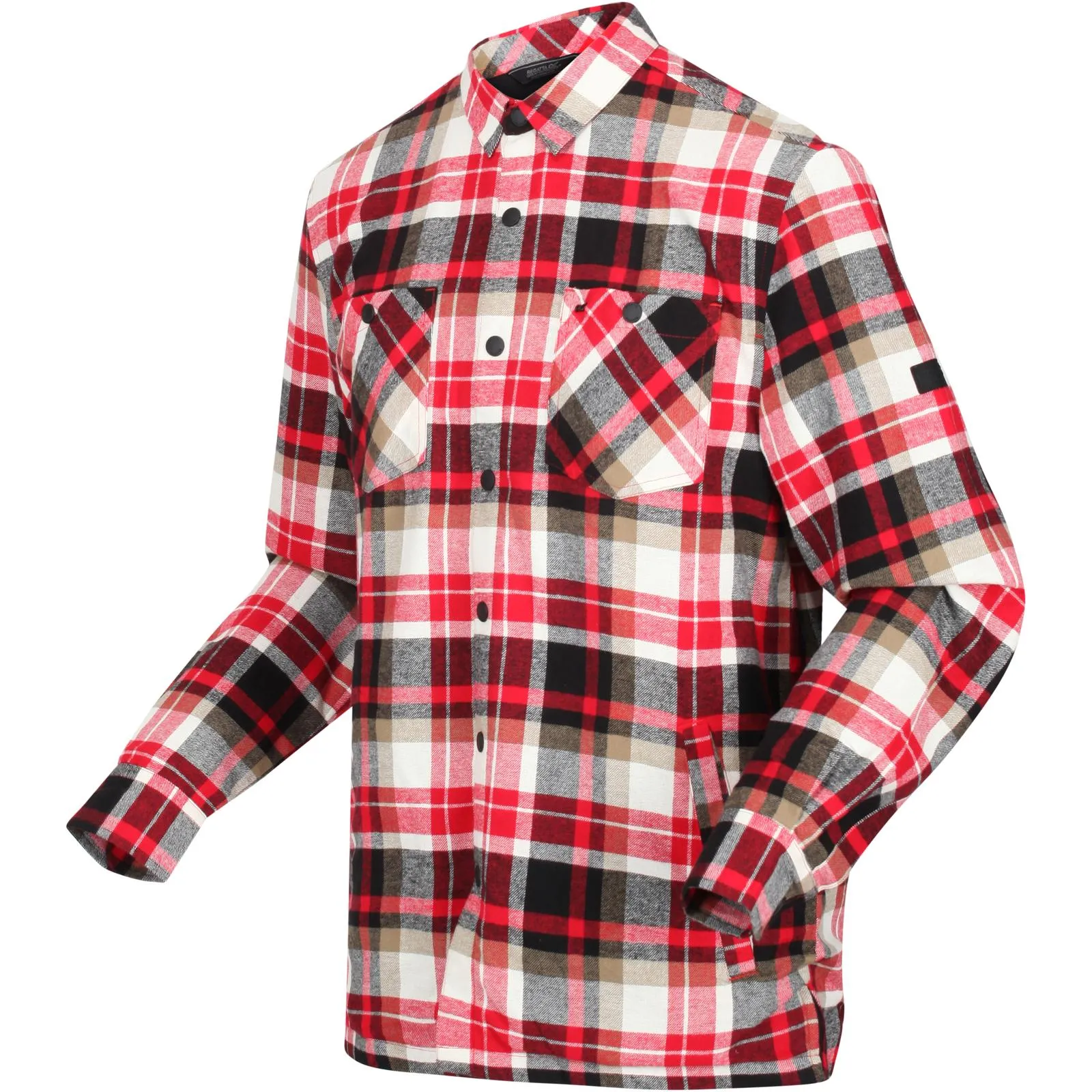 Regatta Mens Thamos Long Sleeve Checkered Brushed Shirt