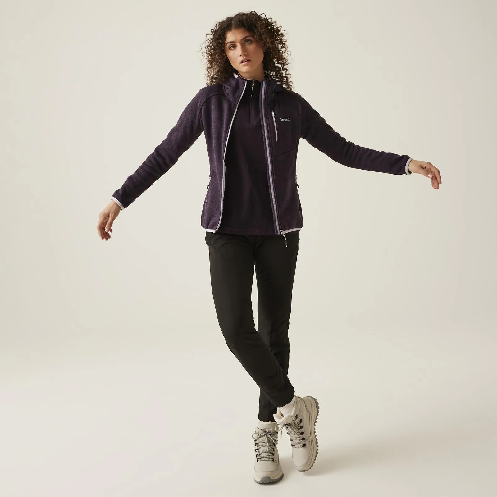 Regatta Newhill Full Zip Hooded Winter Fleece Jacket