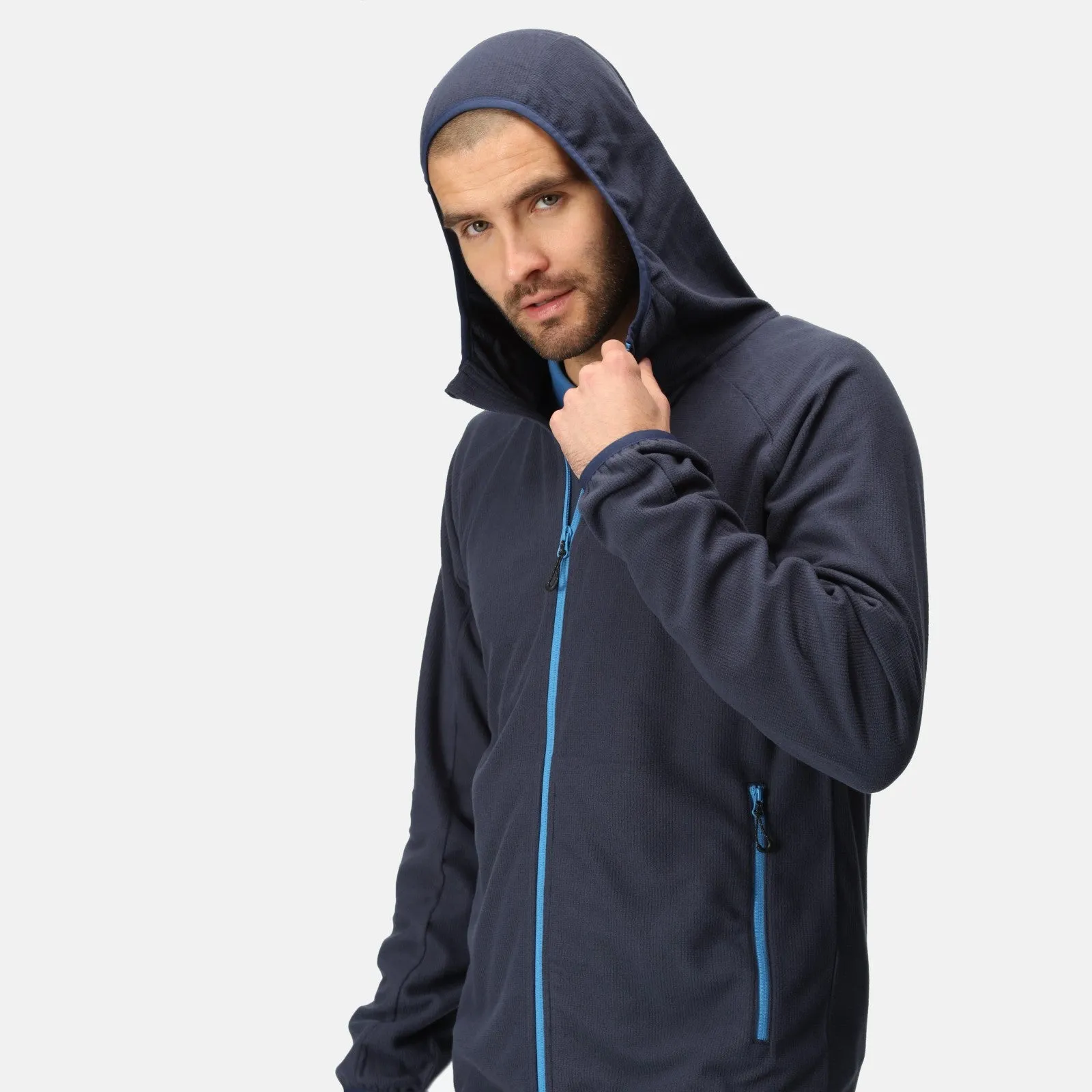 Regatta Professional Mens Navigate Hooded Full Zip Fleece