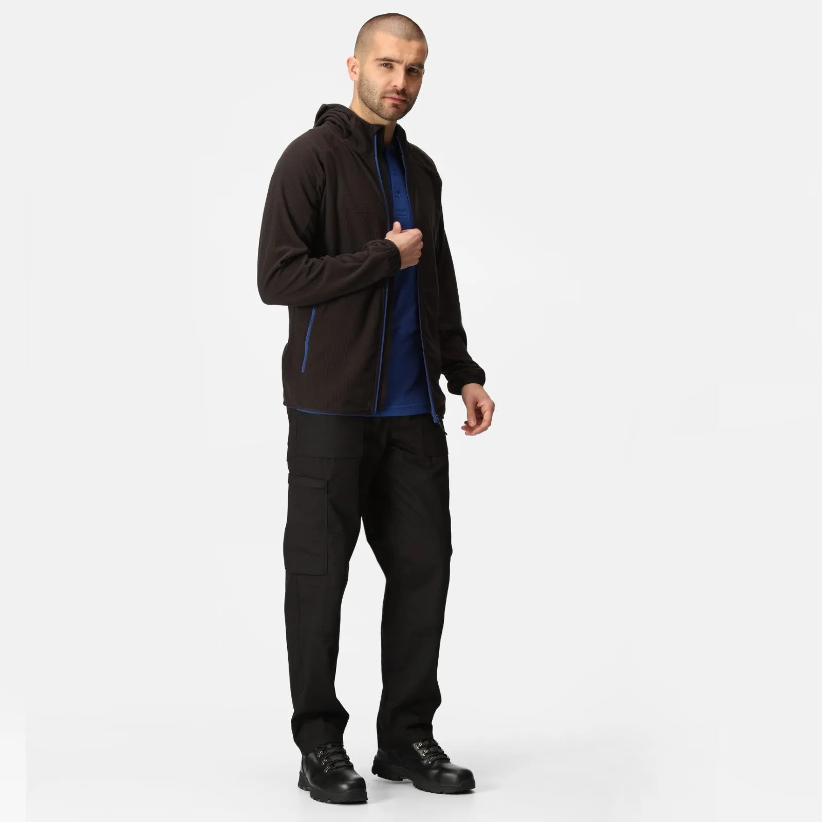 Regatta Professional Mens Navigate Hooded Full Zip Fleece