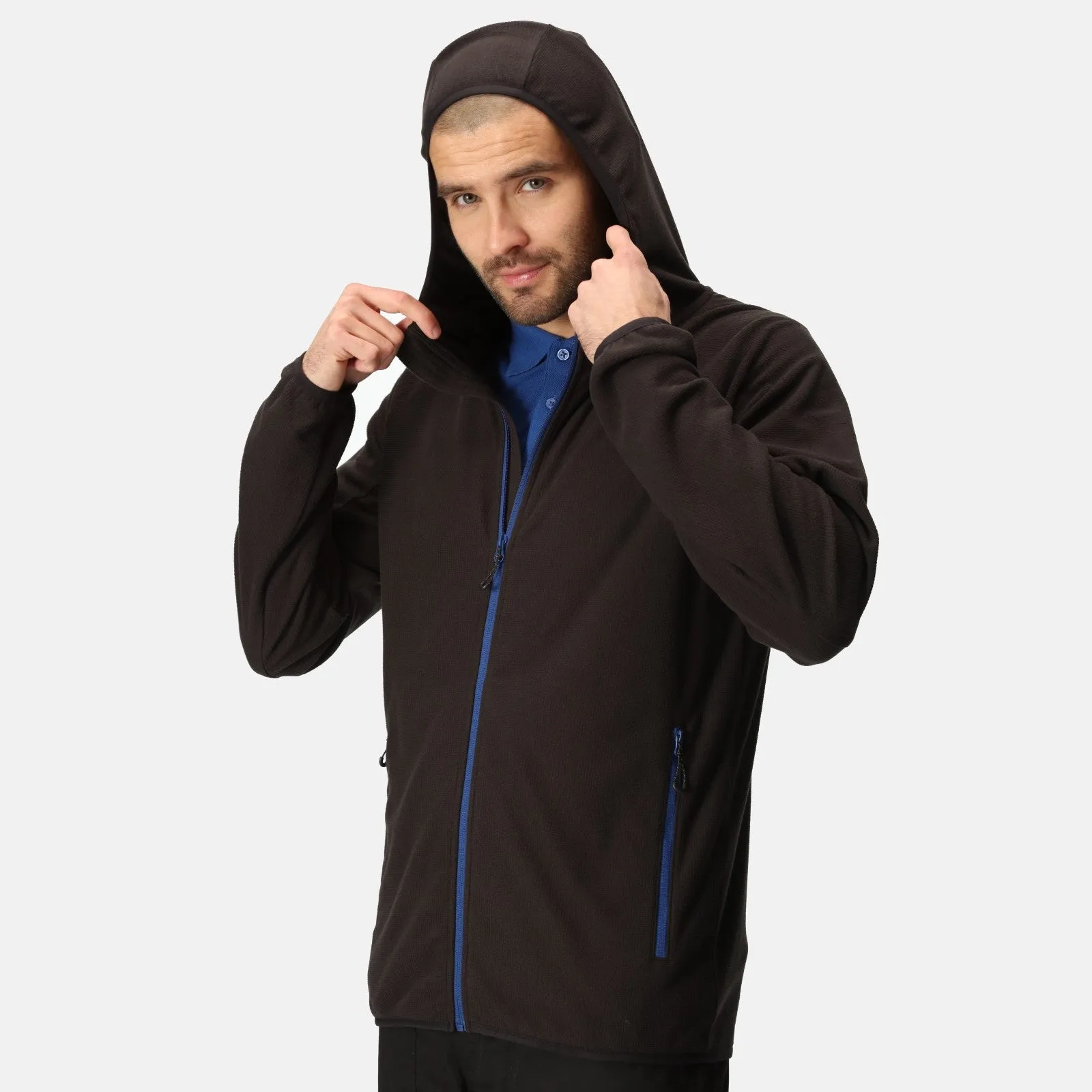Regatta Professional Mens Navigate Hooded Full Zip Fleece