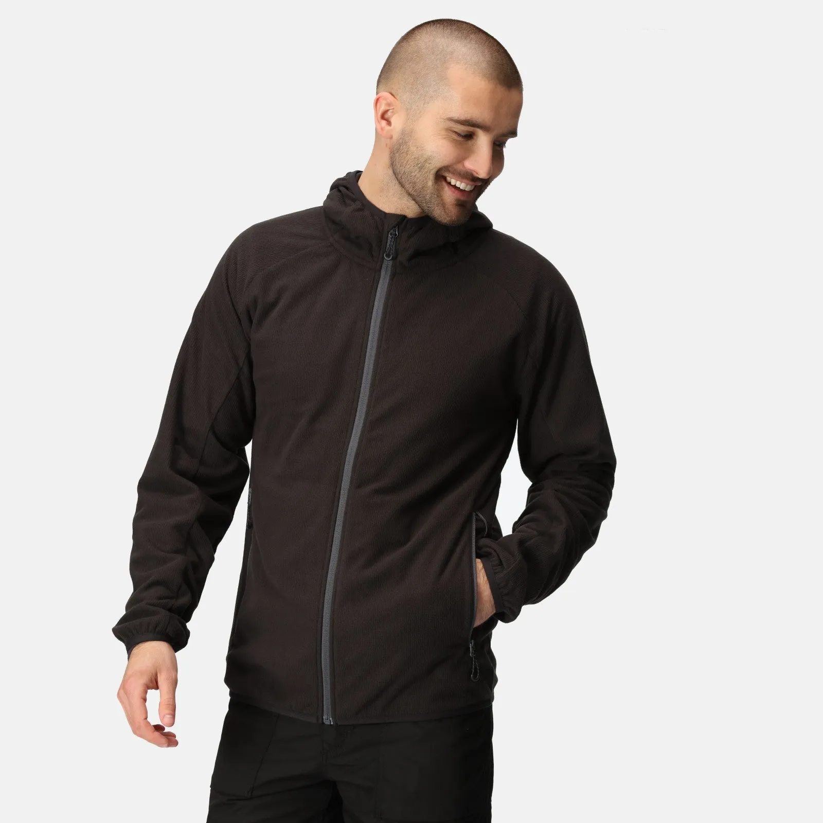 Regatta Professional Mens Navigate Hooded Full Zip Fleece