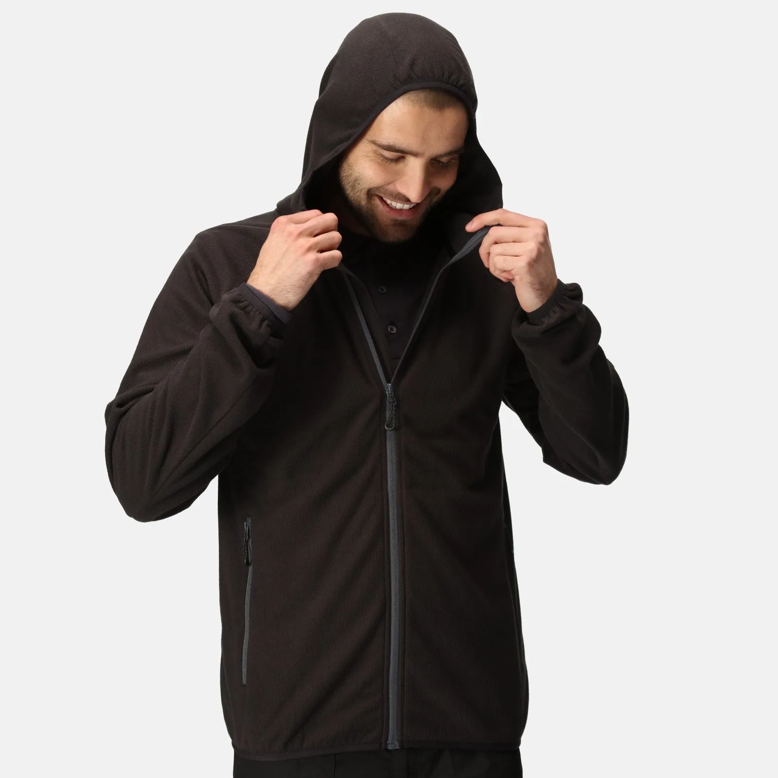 Regatta Professional Mens Navigate Hooded Full Zip Fleece