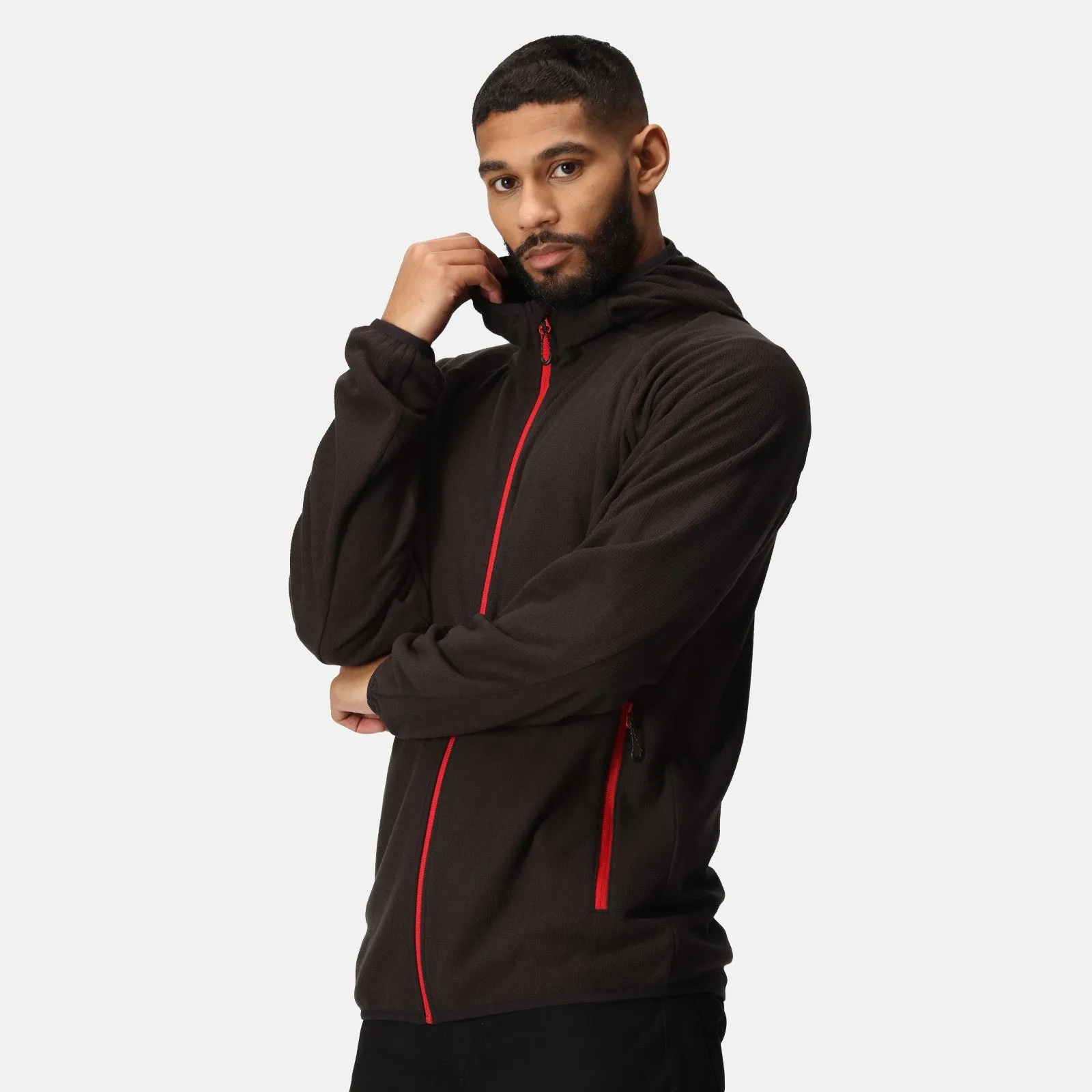 Regatta Professional Mens Navigate Hooded Full Zip Fleece