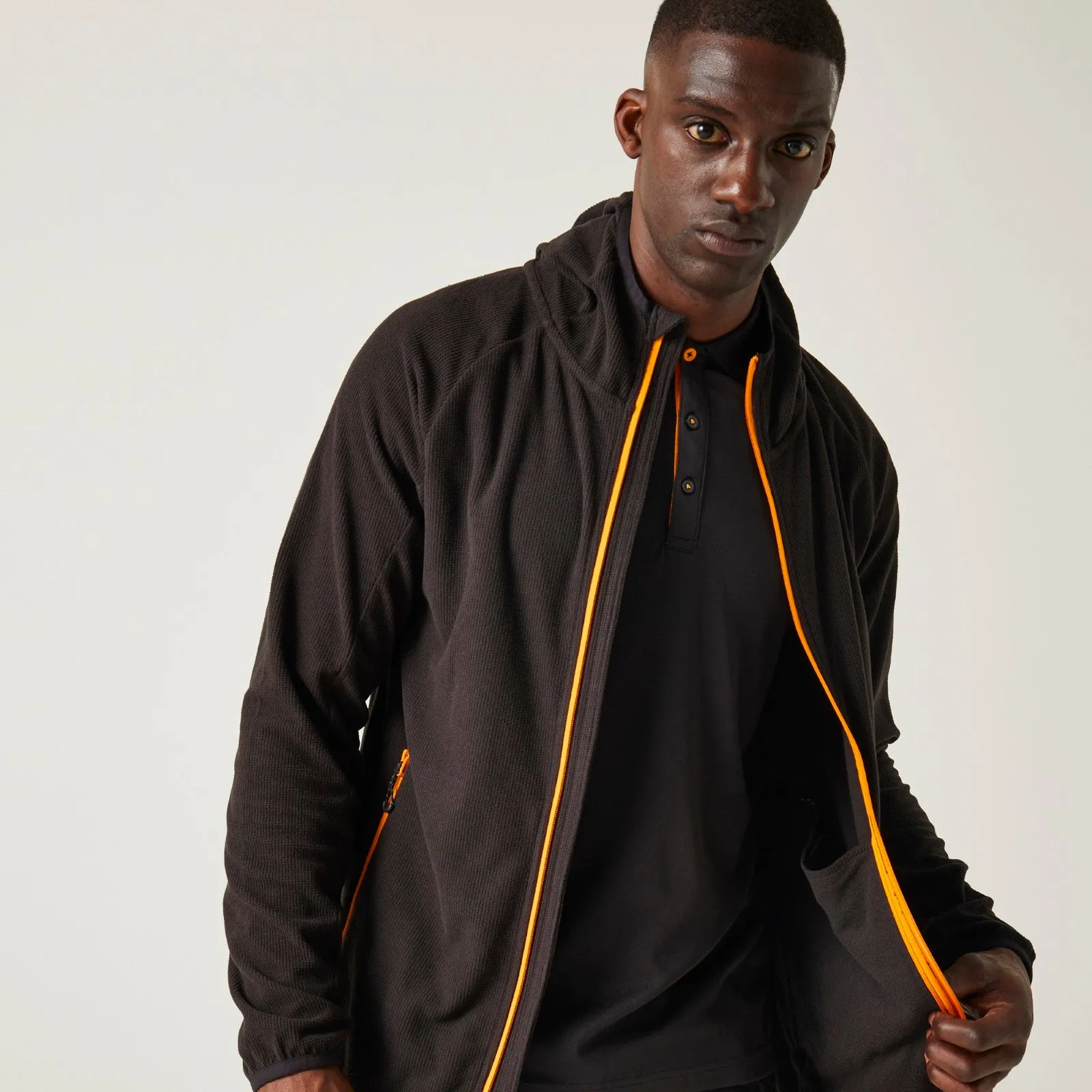 Regatta Professional Mens Navigate Hooded Full Zip Fleece