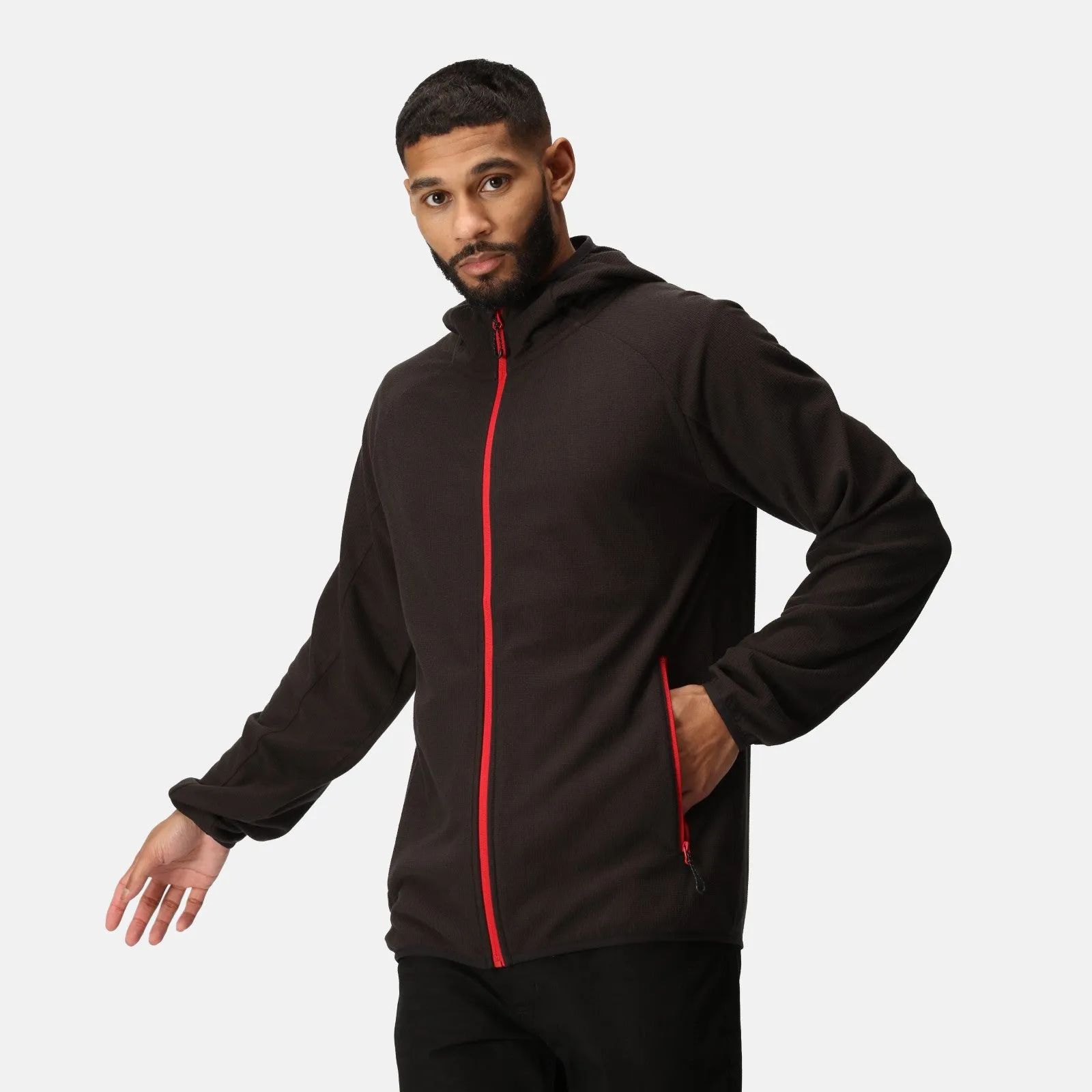 Regatta Professional Mens Navigate Hooded Full Zip Fleece