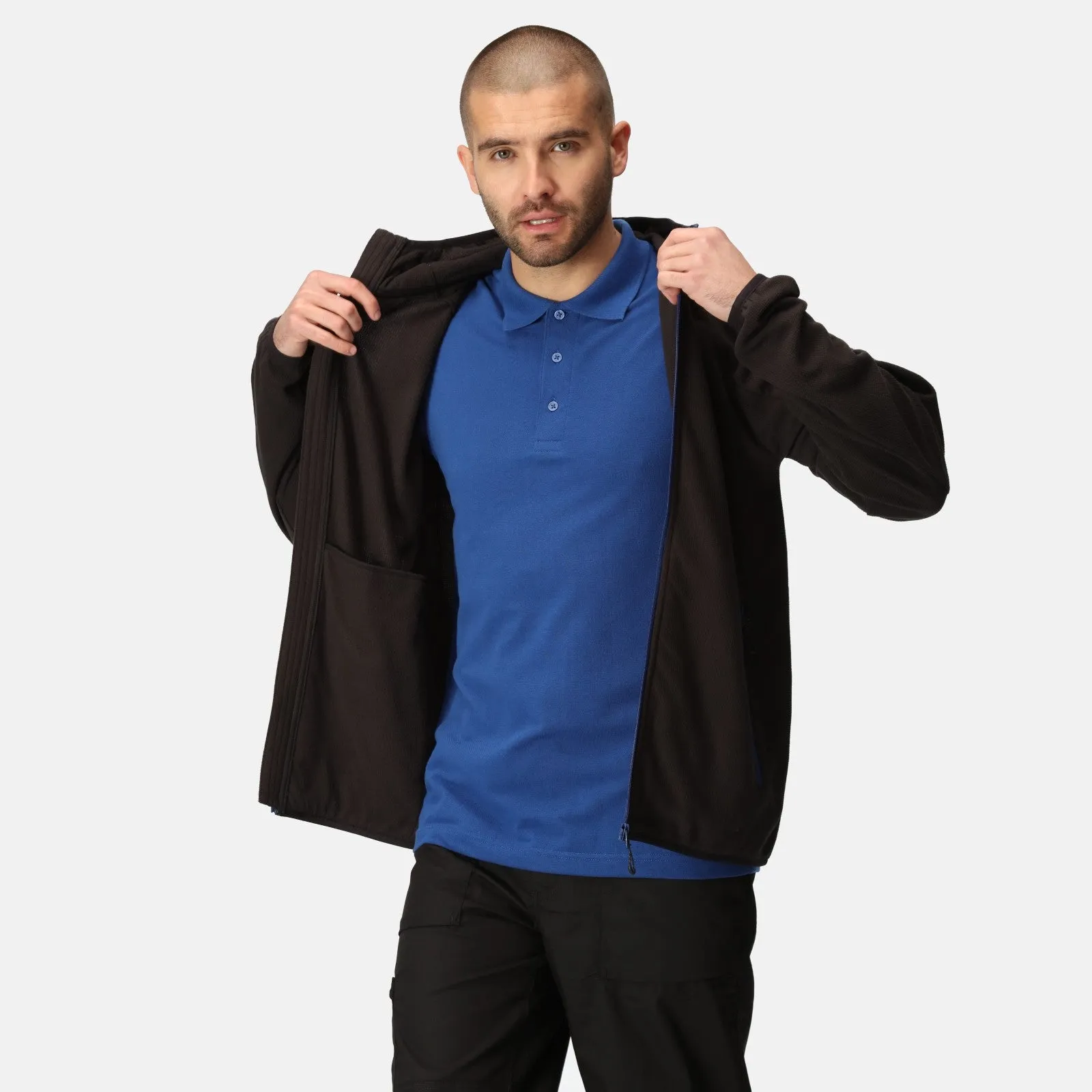 Regatta Professional Mens Navigate Hooded Full Zip Fleece