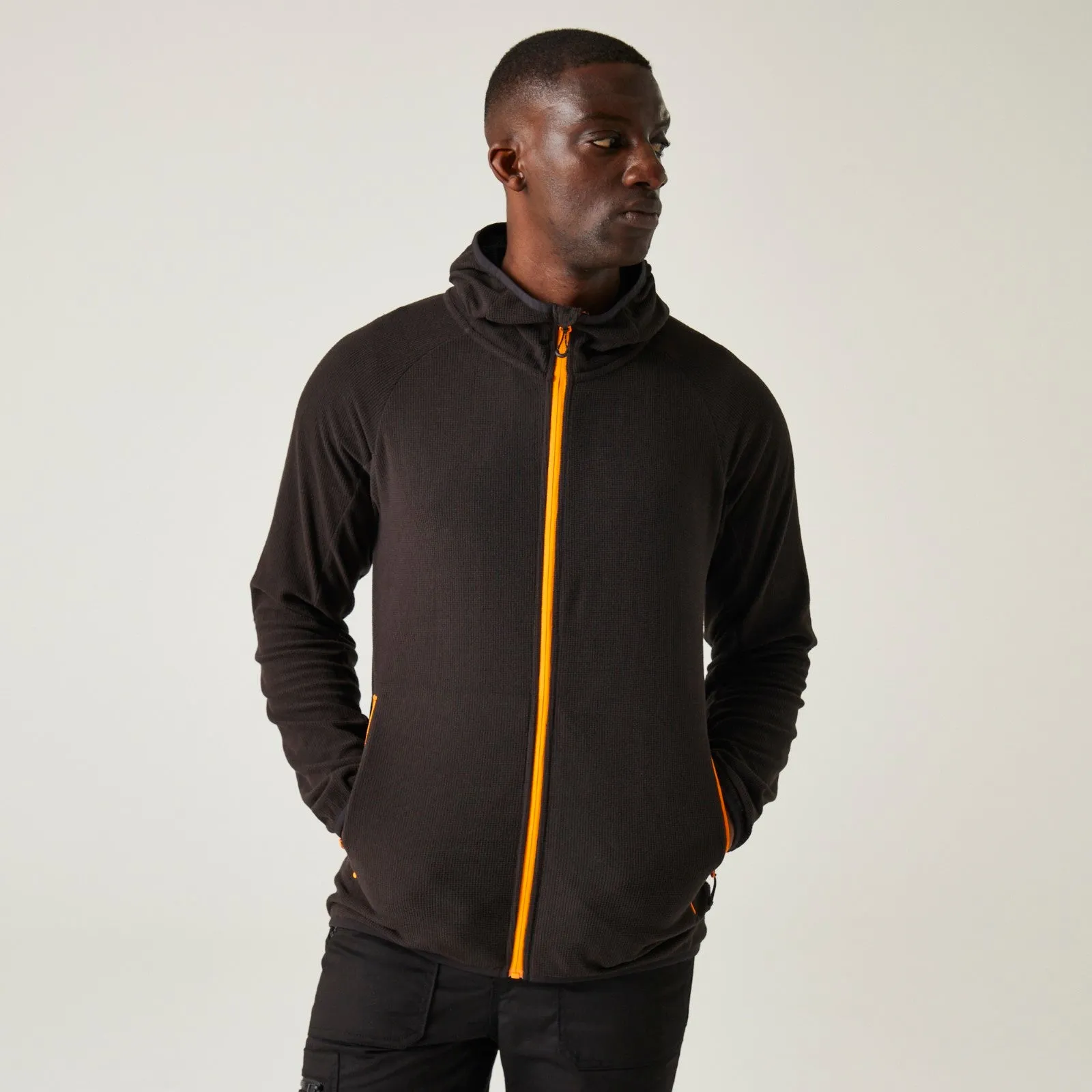 Regatta Professional Mens Navigate Hooded Full Zip Fleece