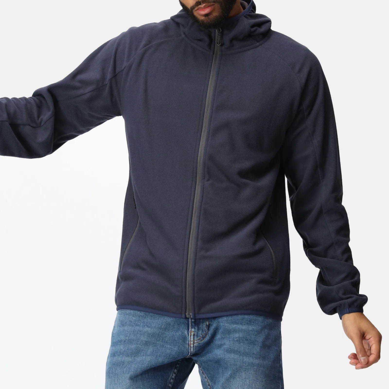 Regatta Professional Mens Navigate Hooded Full Zip Fleece