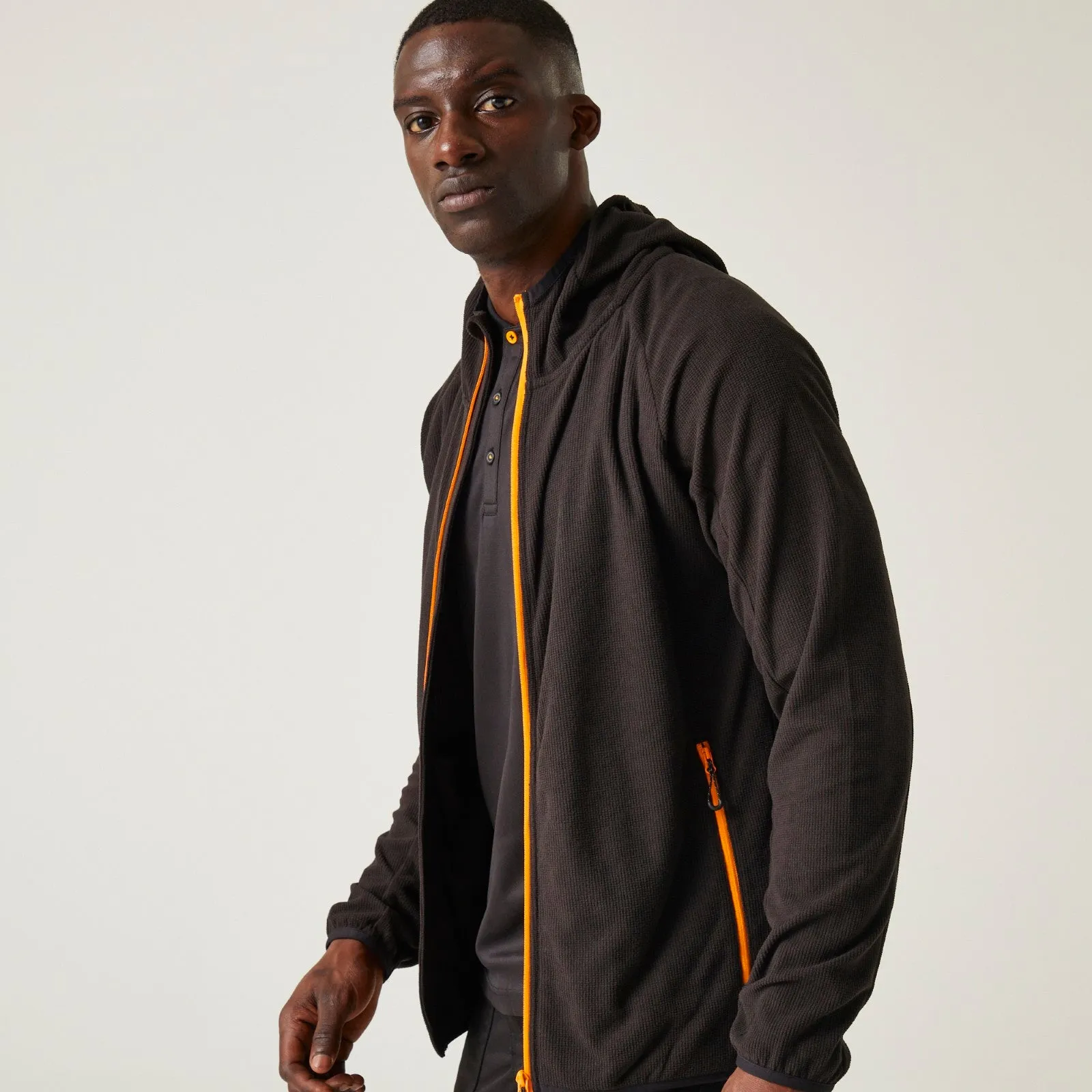 Regatta Professional Mens Navigate Hooded Full Zip Fleece