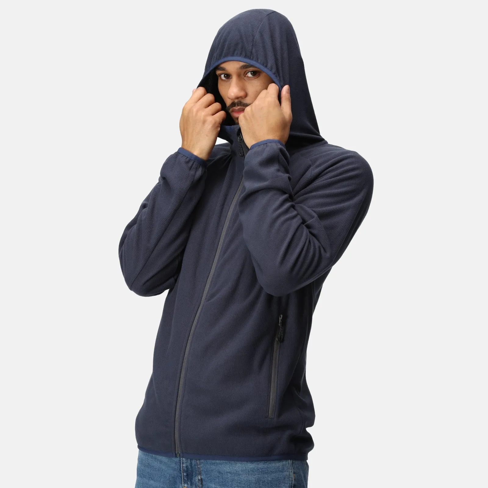 Regatta Professional Mens Navigate Hooded Full Zip Fleece