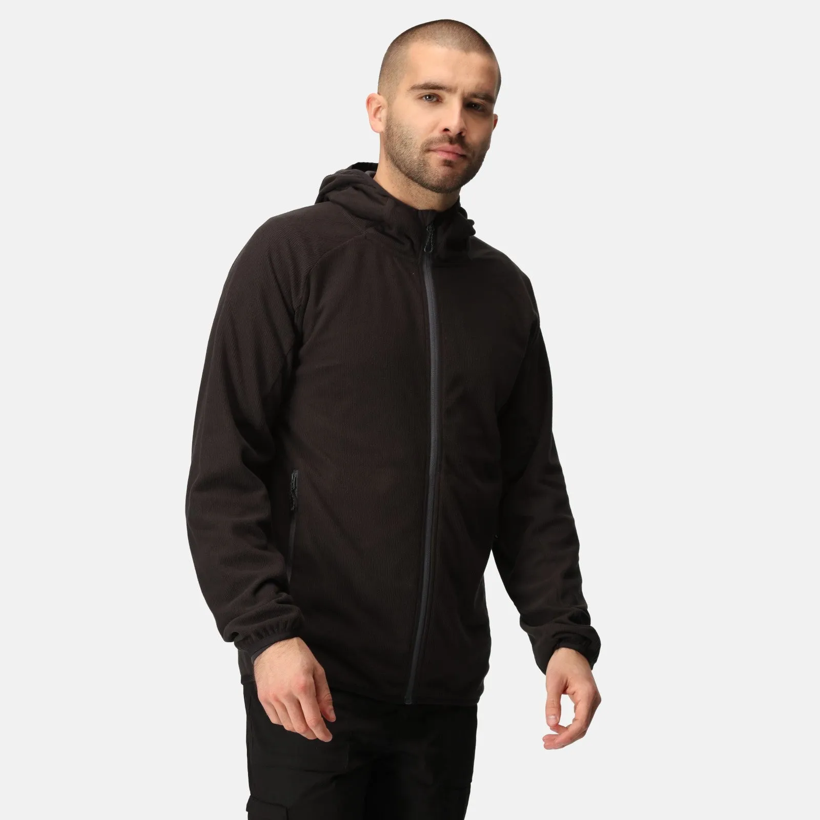 Regatta Professional Mens Navigate Hooded Full Zip Fleece