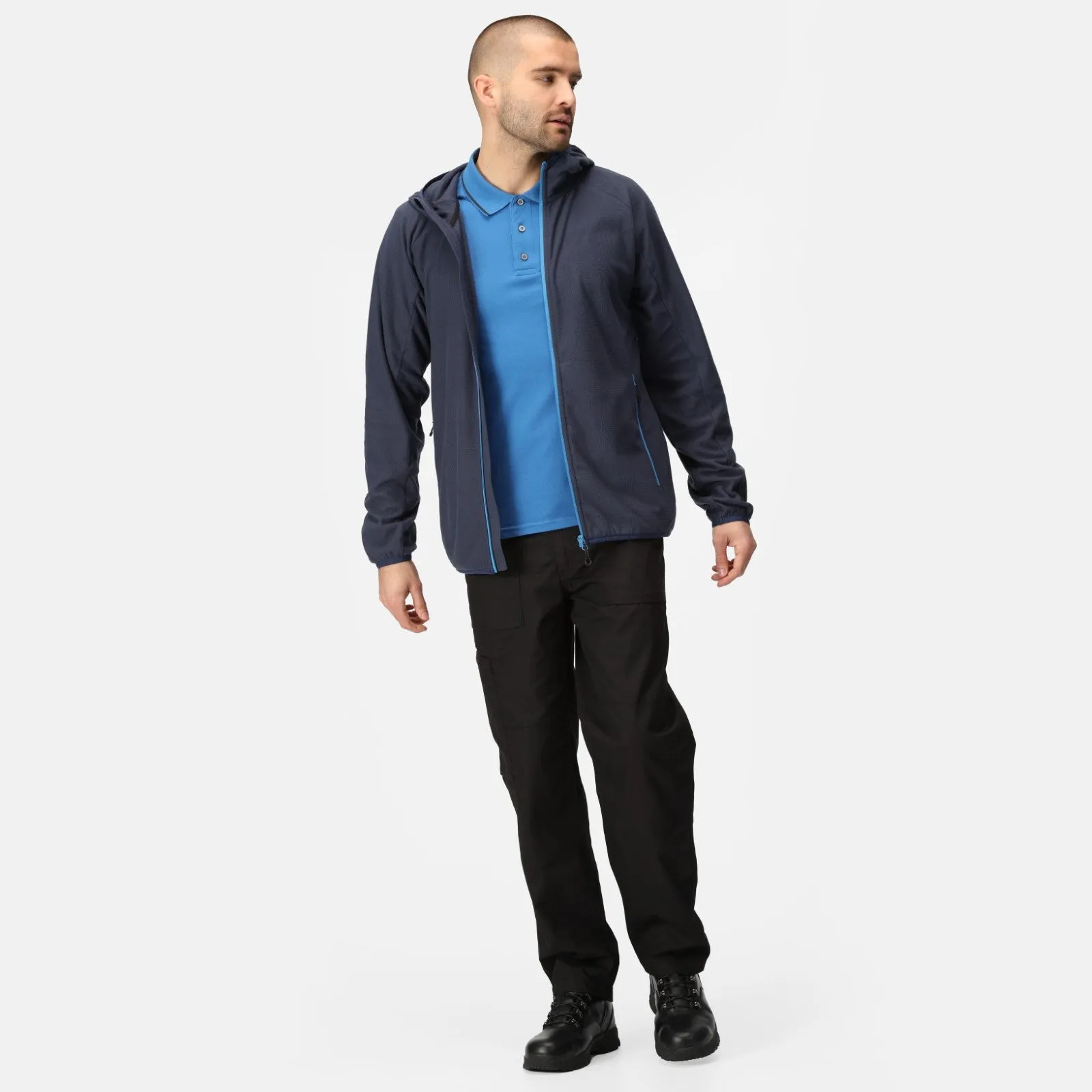 Regatta Professional Mens Navigate Hooded Full Zip Fleece