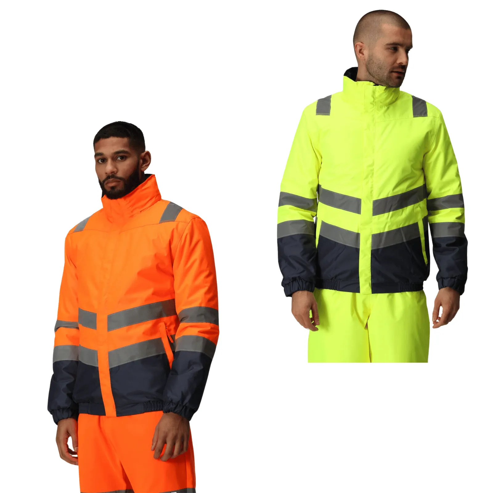 Regatta Professional Mens Pro HI-VIS Two Tone Bomber Jacket