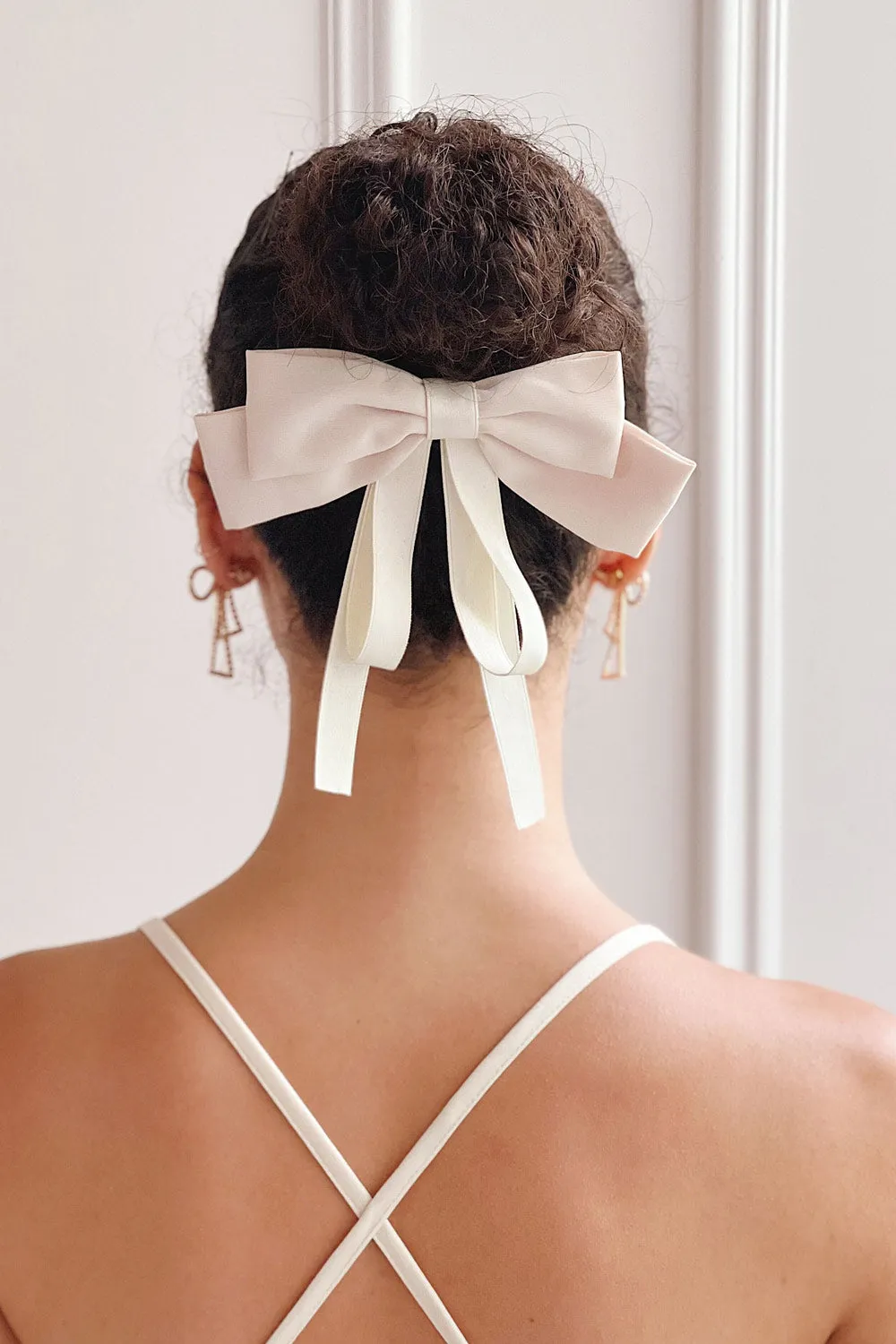 Rhena Black | Ponytail Hook Hair Bow