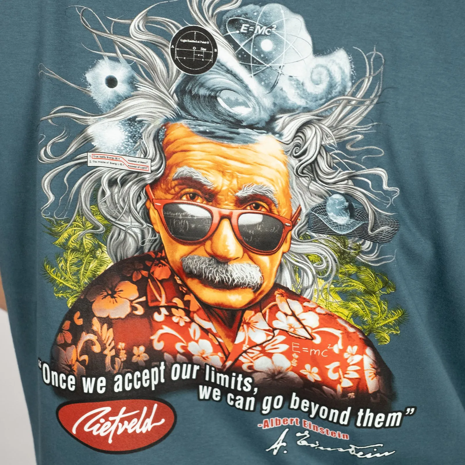 Rietveld Mens Brain Waves Classic Al Einstein Graphic T-Shirt