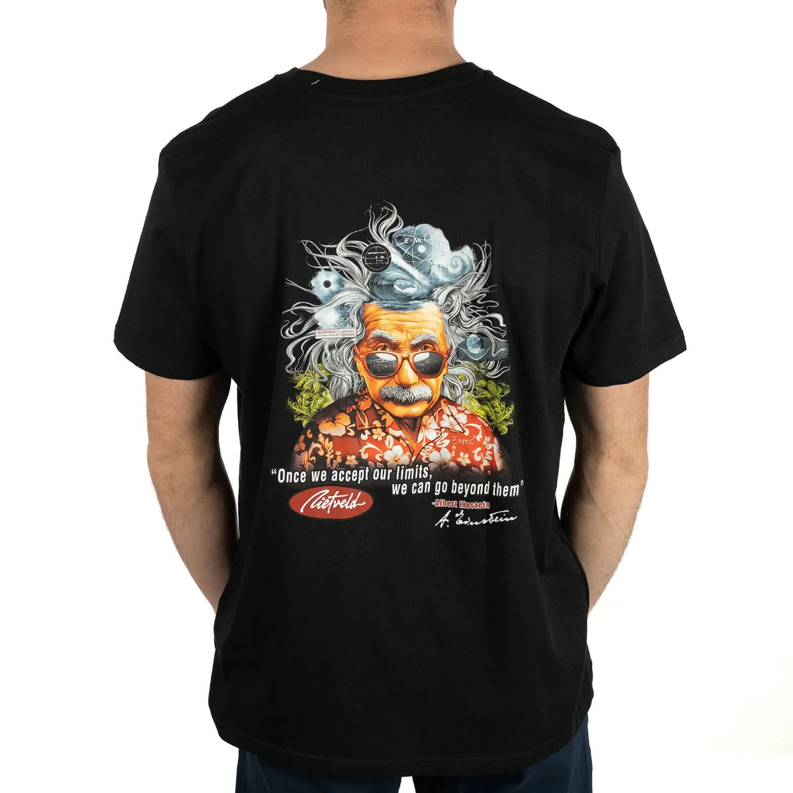 Rietveld Mens Brain Waves Classic Al Einstein Graphic T-Shirt