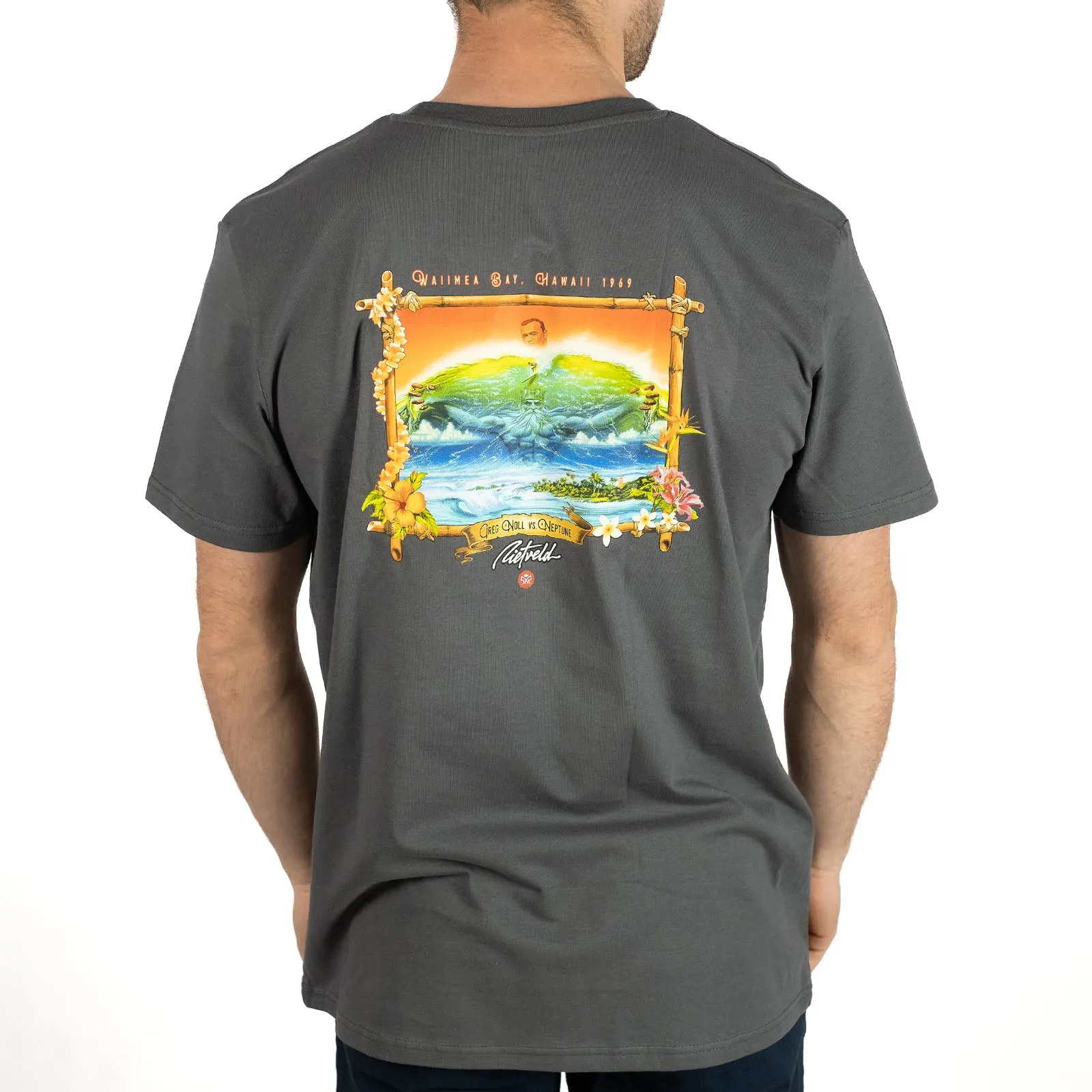 Rietveld Mens Noll VS Neptune Classic Crew Neck T-Shirt