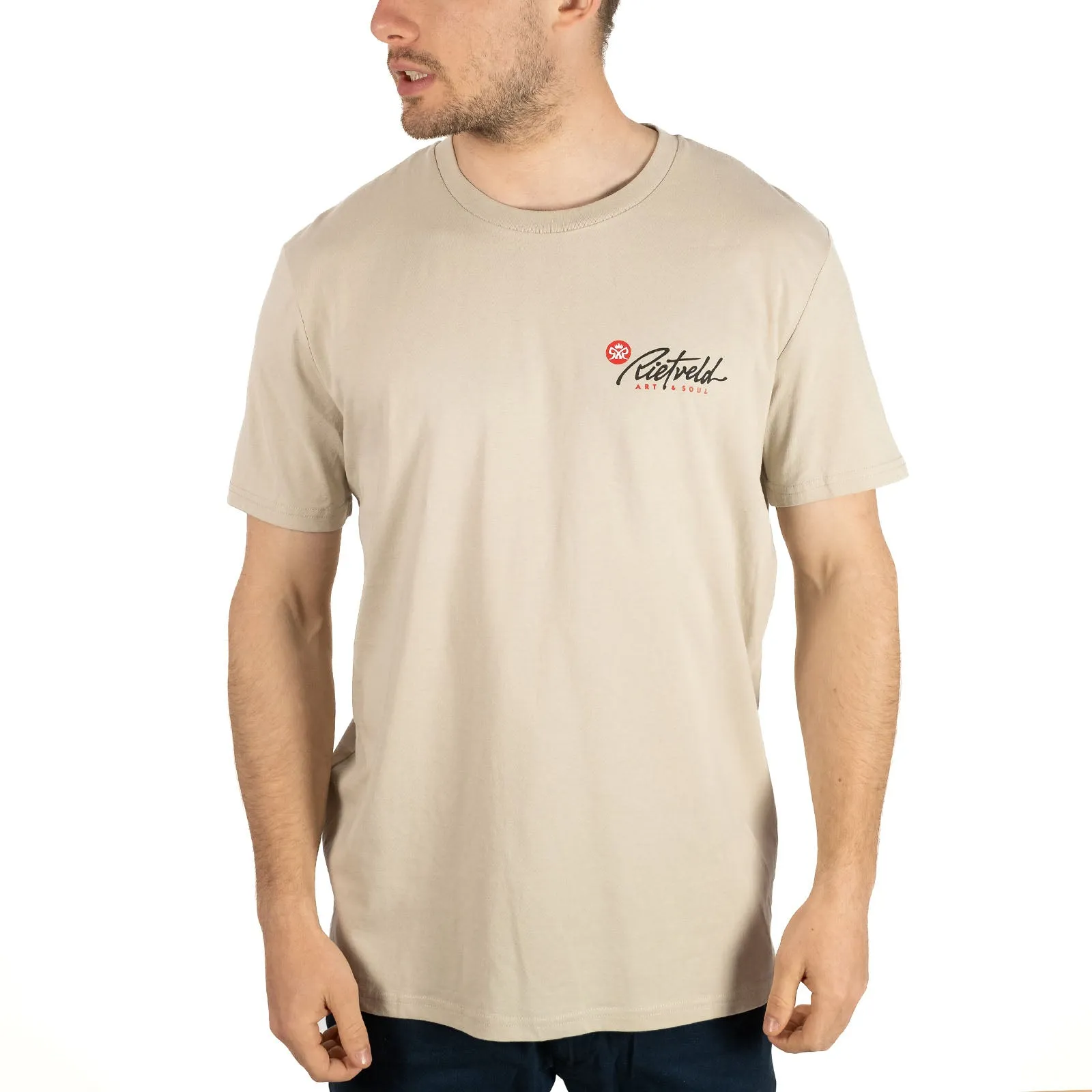 Rietveld Mens Noll VS Neptune Classic Crew Neck T-Shirt