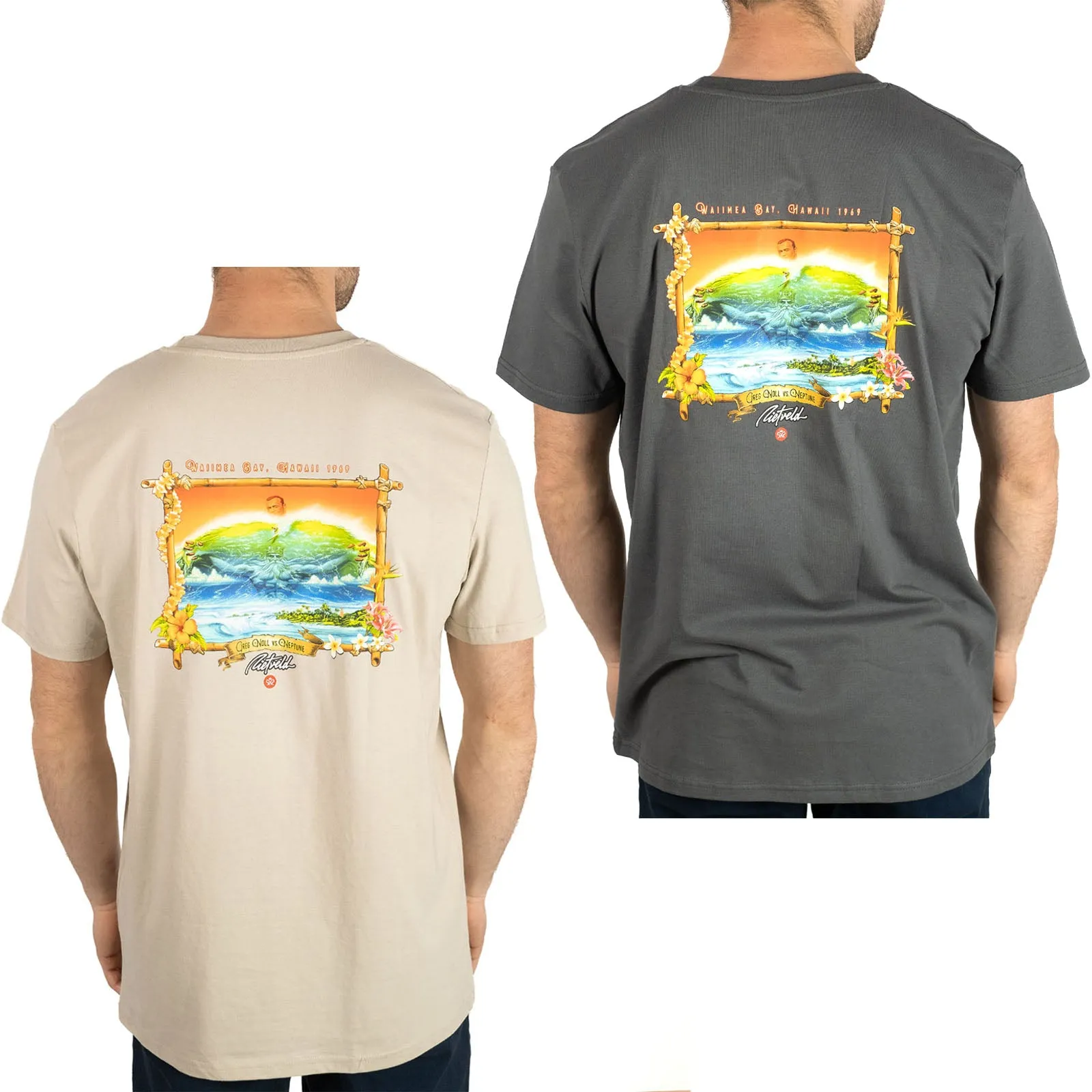 Rietveld Mens Noll VS Neptune Classic Crew Neck T-Shirt