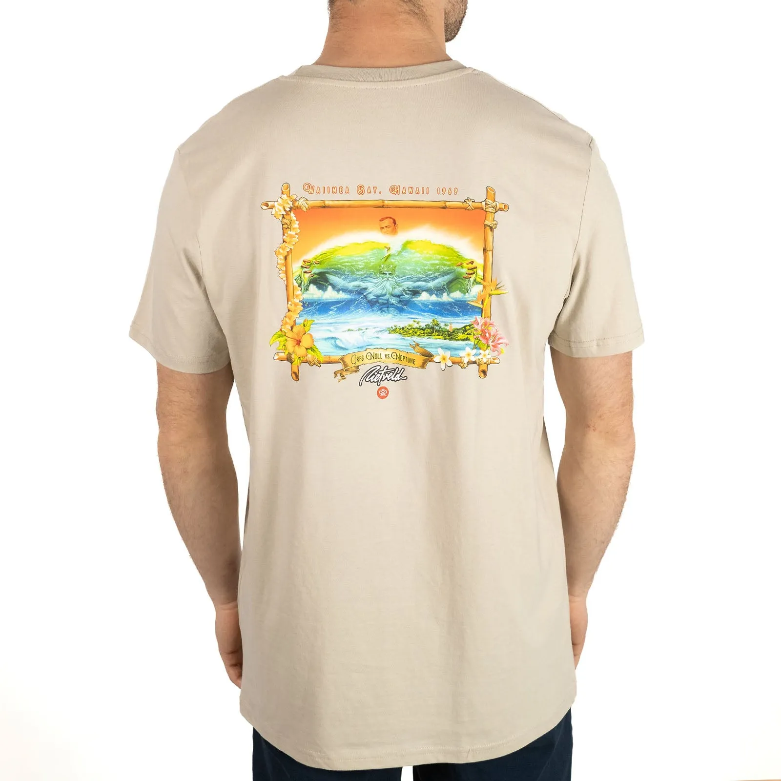 Rietveld Mens Noll VS Neptune Classic Crew Neck T-Shirt