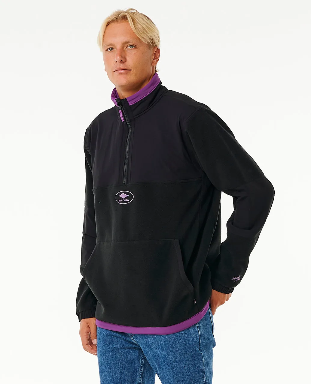 Rip Curl Mens Anti Series Quality Surf Products Half Zip Fleece