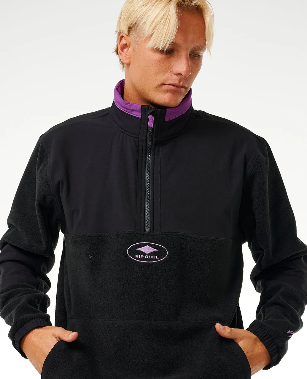 Rip Curl Mens Anti Series Quality Surf Products Half Zip Fleece
