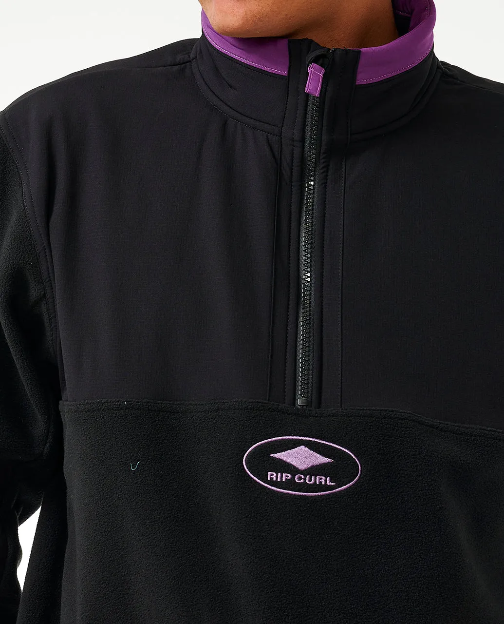 Rip Curl Mens Anti Series Quality Surf Products Half Zip Fleece