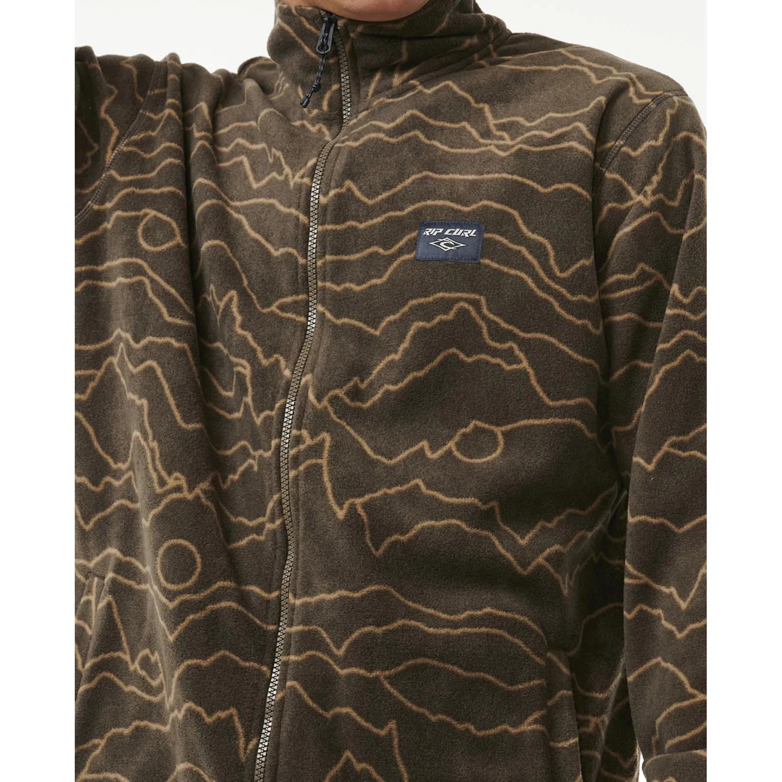 Rip Curl Mens Fun Times Full Zip Polar Fleece Jacket