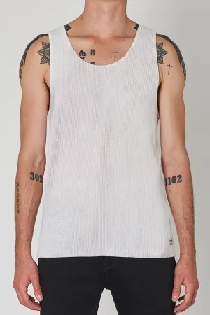 ROLLAS Mens Trade Waffle Tank - Vintage White