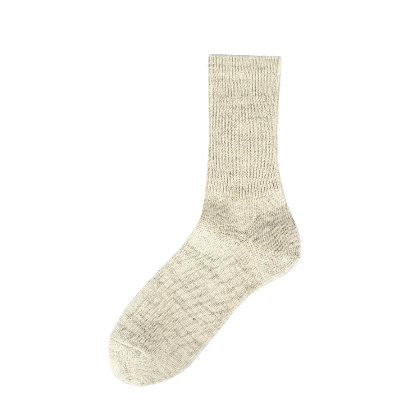 Rototo Organic Daily 3 Pack Ribbed Ecru / Gray