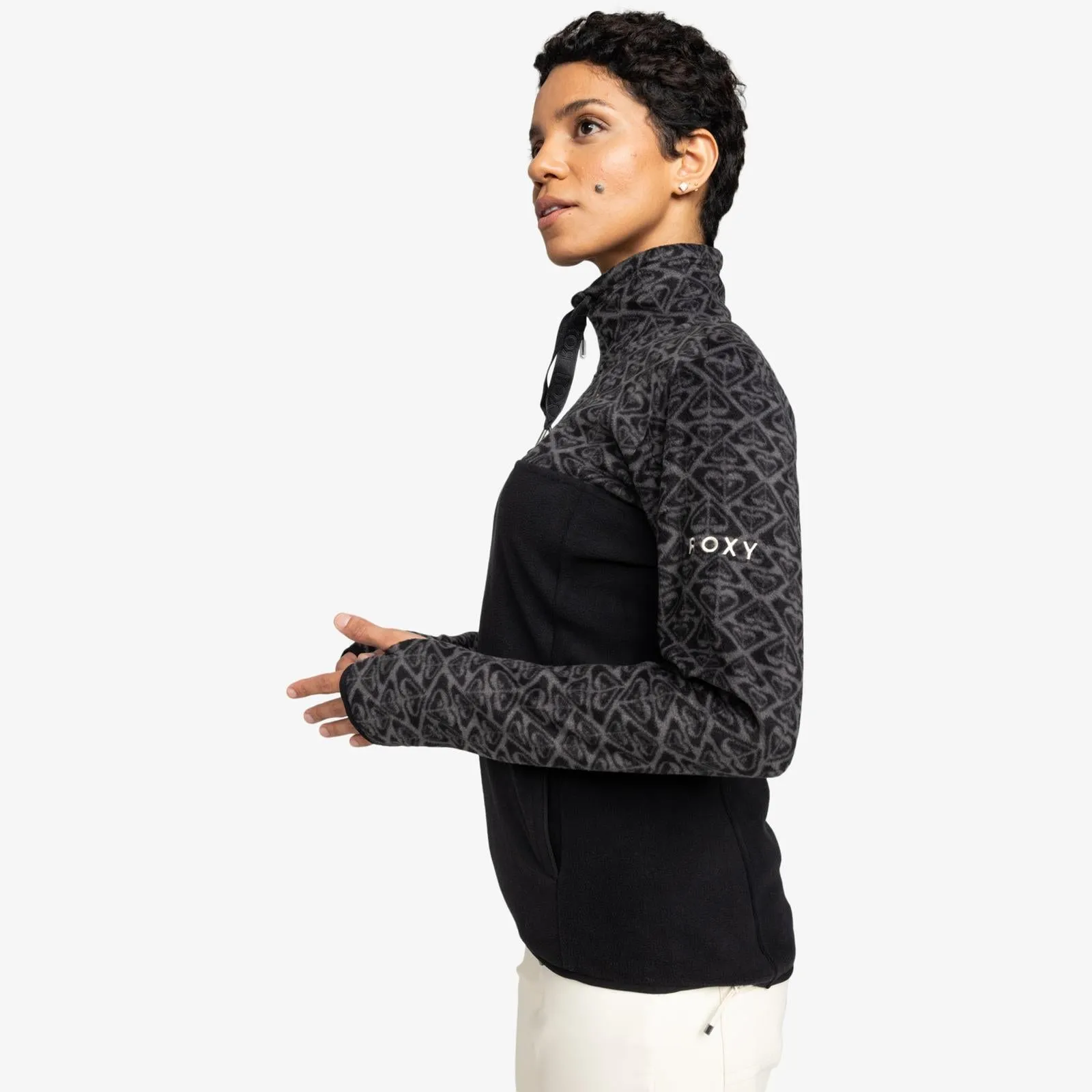 Roxy Womens Sayna Half Zip Pullover Polar Fleece