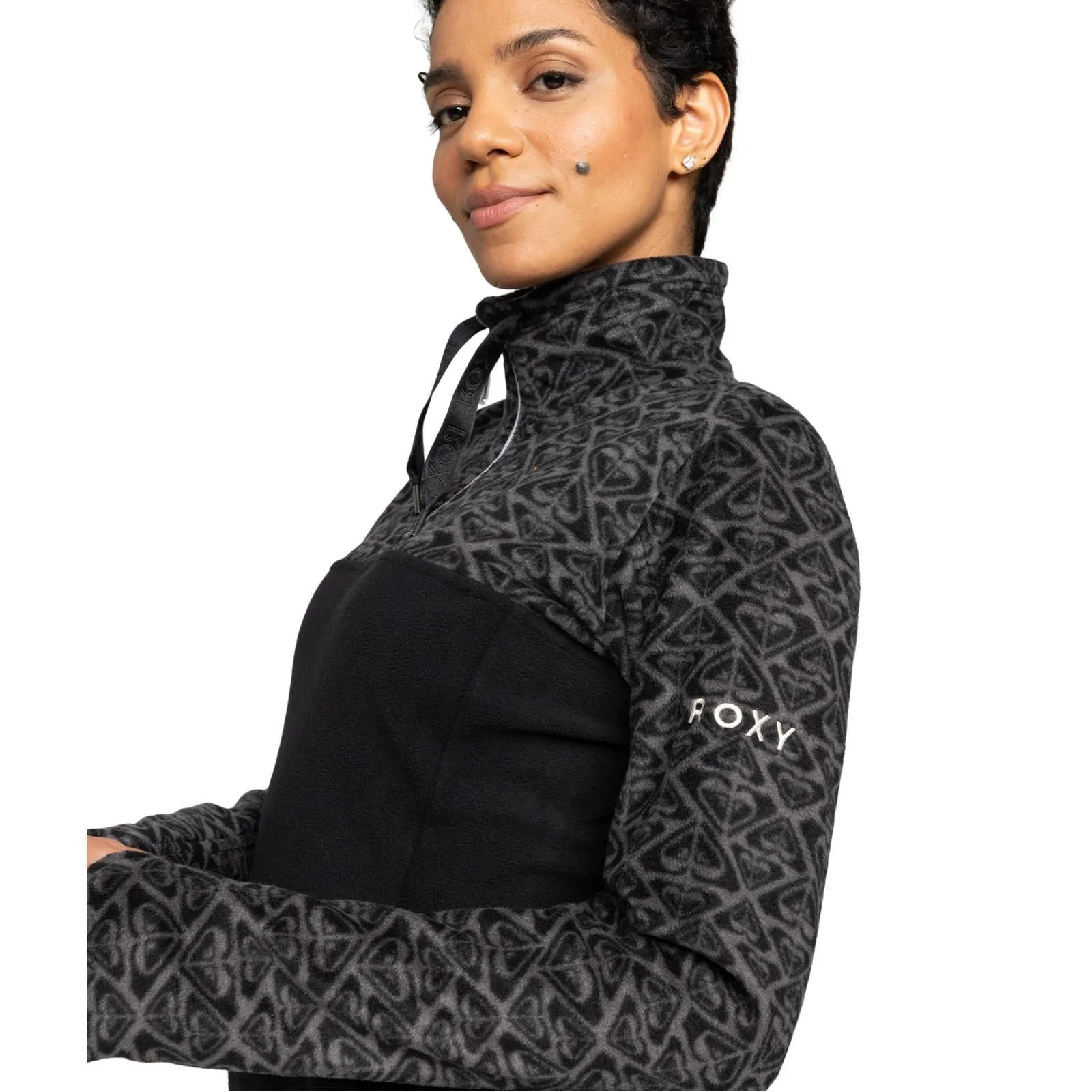 Roxy Womens Sayna Half Zip Pullover Polar Fleece