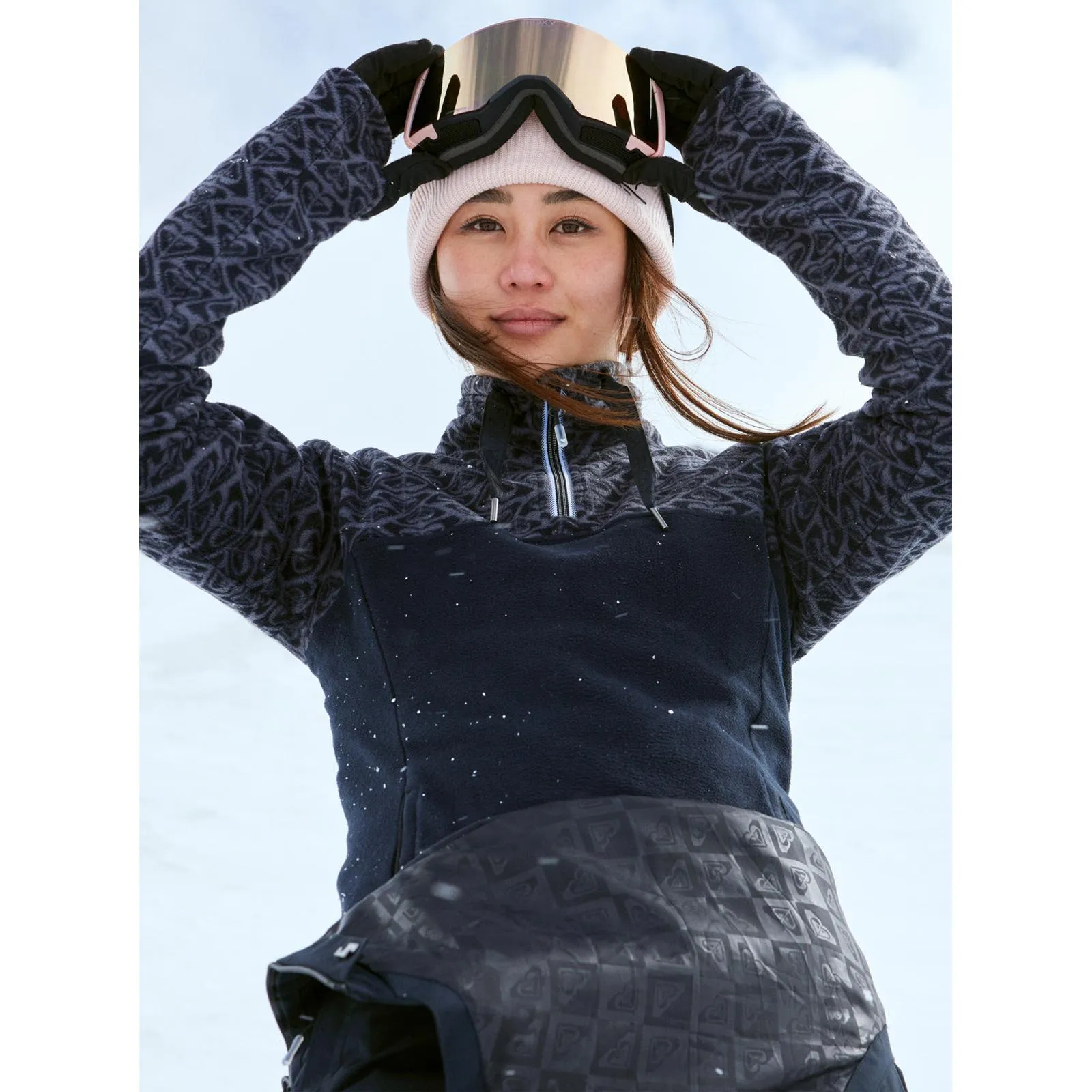 Roxy Womens Sayna Half Zip Pullover Polar Fleece